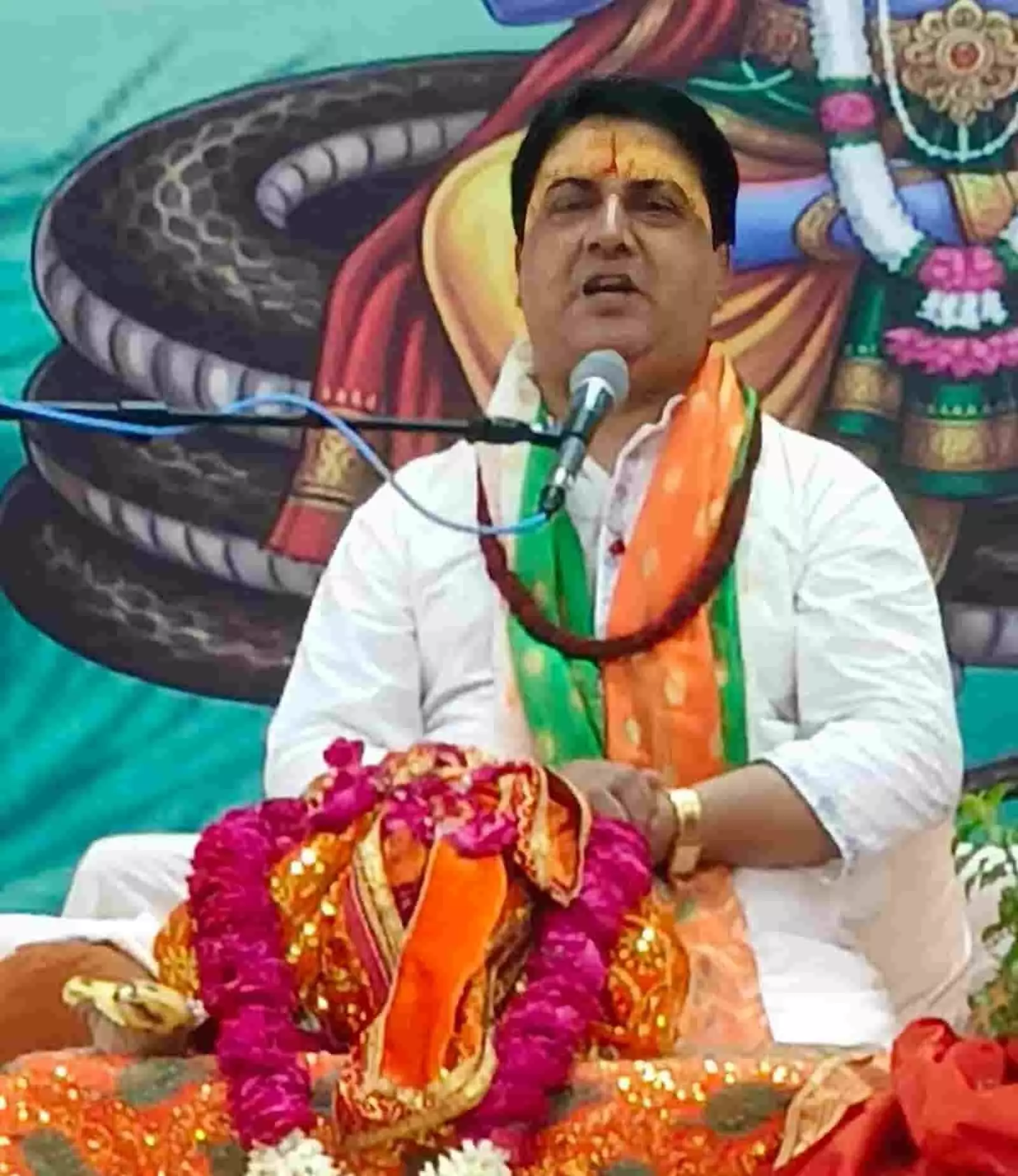 भीलवाड़ा के हरि शेवा उदासीन आश्रम में आयोजित श्रीमद्भागवत कथा का प्रवचन देते स्वामी अशोकानंद महाराज। भीलवाड़ा के हरि शेवा उदासीन आश्रम में आयोजित श्रीमद्भागवत कथा का प्रवचन देते स्वामी अशोकानंद महाराज।