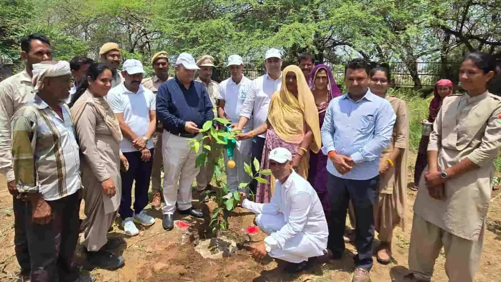 ब्यावर में विश्व पर्यावरण दिवस पर स्वीप कार्यक्रम के तहत पौधा लगाते अधिकारी और आमजन। ब्यावर में विश्व पर्यावरण दिवस पर स्वीप कार्यक्रम के तहत पौधा लगाते अधिकारी और आमजन।
