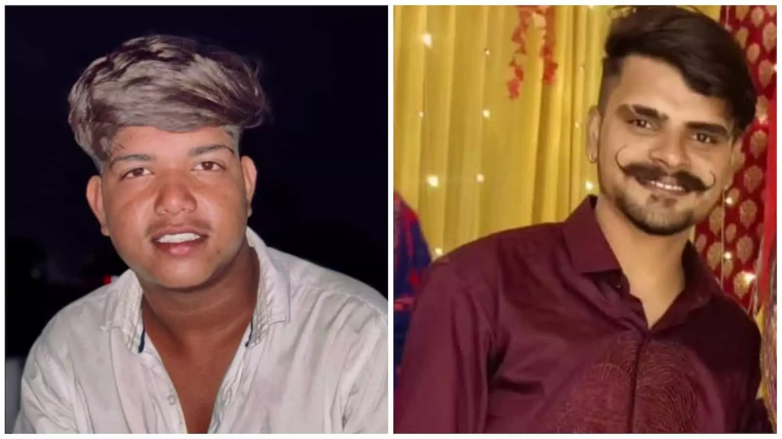 तस्वीर में सड़क हादसे में जान गंवाने वाले दो अलग-अलग युवकों के चेहरे के क्लोज-अप फोटो को एक साथ जोड़कर दिखाया गया है। तस्वीर में सड़क हादसे में जान गंवाने वाले दो अलग-अलग युवकों के चेहरे के क्लोज-अप फोटो को एक साथ जोड़कर दिखाया गया है।
