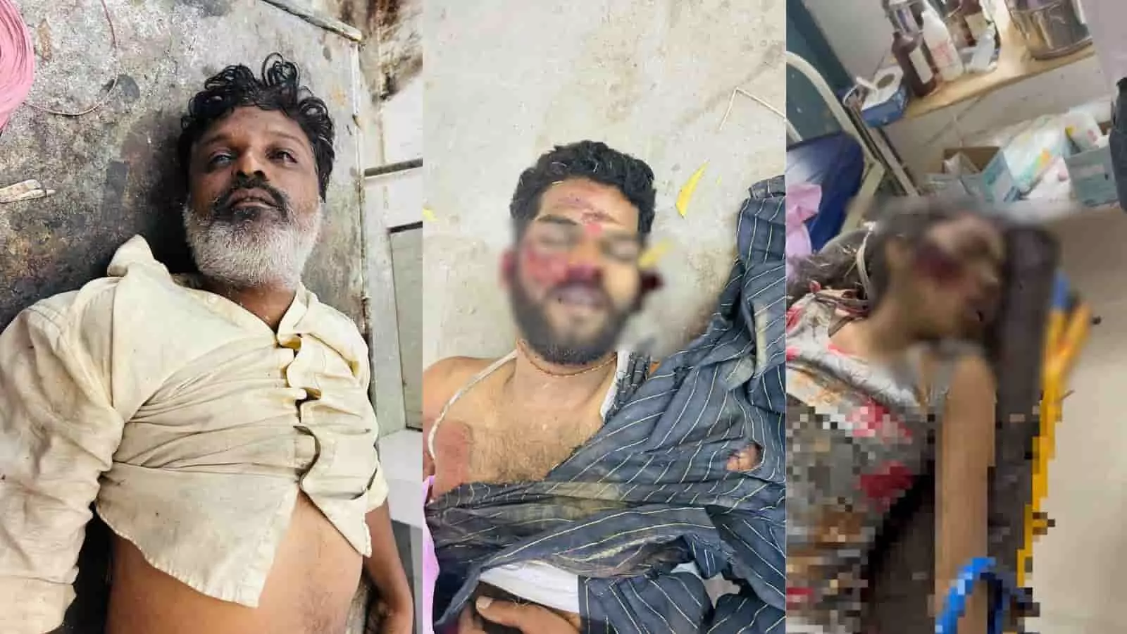 तस्वीर में सड़क हादसे का शिकार हुए तीन अलग-अलग मृतकों के शवों की फोटो को एक साथ जोड़कर दिखाया गया है। तस्वीर में सड़क हादसे का शिकार हुए तीन अलग-अलग मृतकों के शवों की फोटो को एक साथ जोड़कर दिखाया गया है।