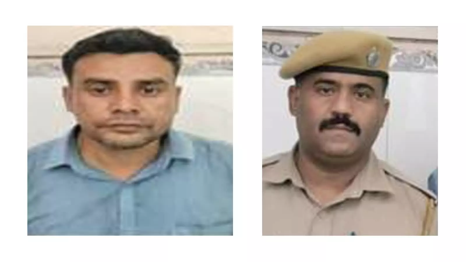 सवाई माधोपुर कोतवाली पुलिस की गिरफ्त में खड़ा मोटरसाइकिल चोरी का आरोपी और जांच अधिकारी। सवाई माधोपुर कोतवाली पुलिस की गिरफ्त में खड़ा मोटरसाइकिल चोरी का आरोपी और जांच अधिकारी।