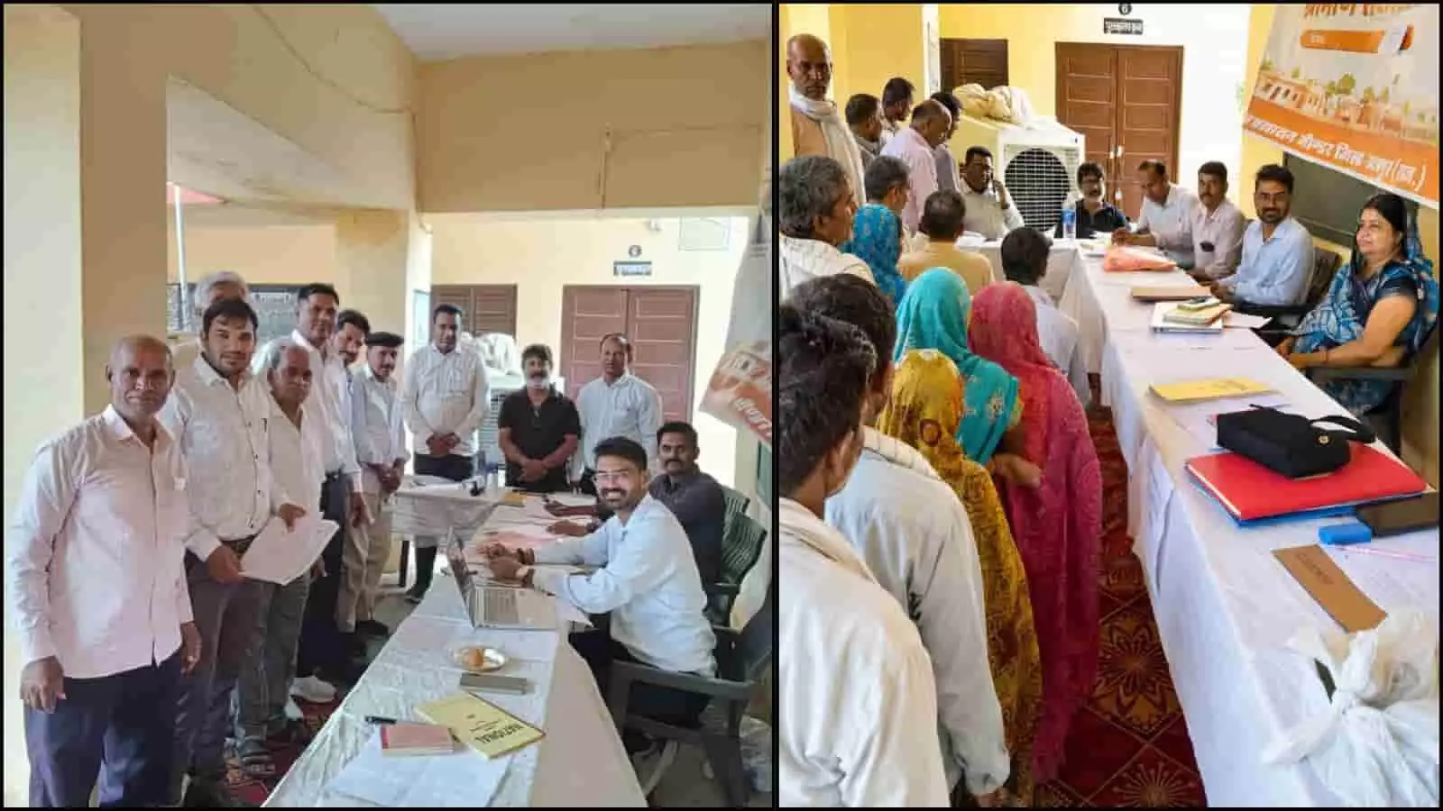 तस्वीर में प्रशासन के अधिकारी खेरोदा शिविर में ग्रामीणों की समस्याओं का समाधान कर रहे हैं। तस्वीर में प्रशासन के अधिकारी खेरोदा शिविर में ग्रामीणों की समस्याओं का समाधान कर रहे हैं।