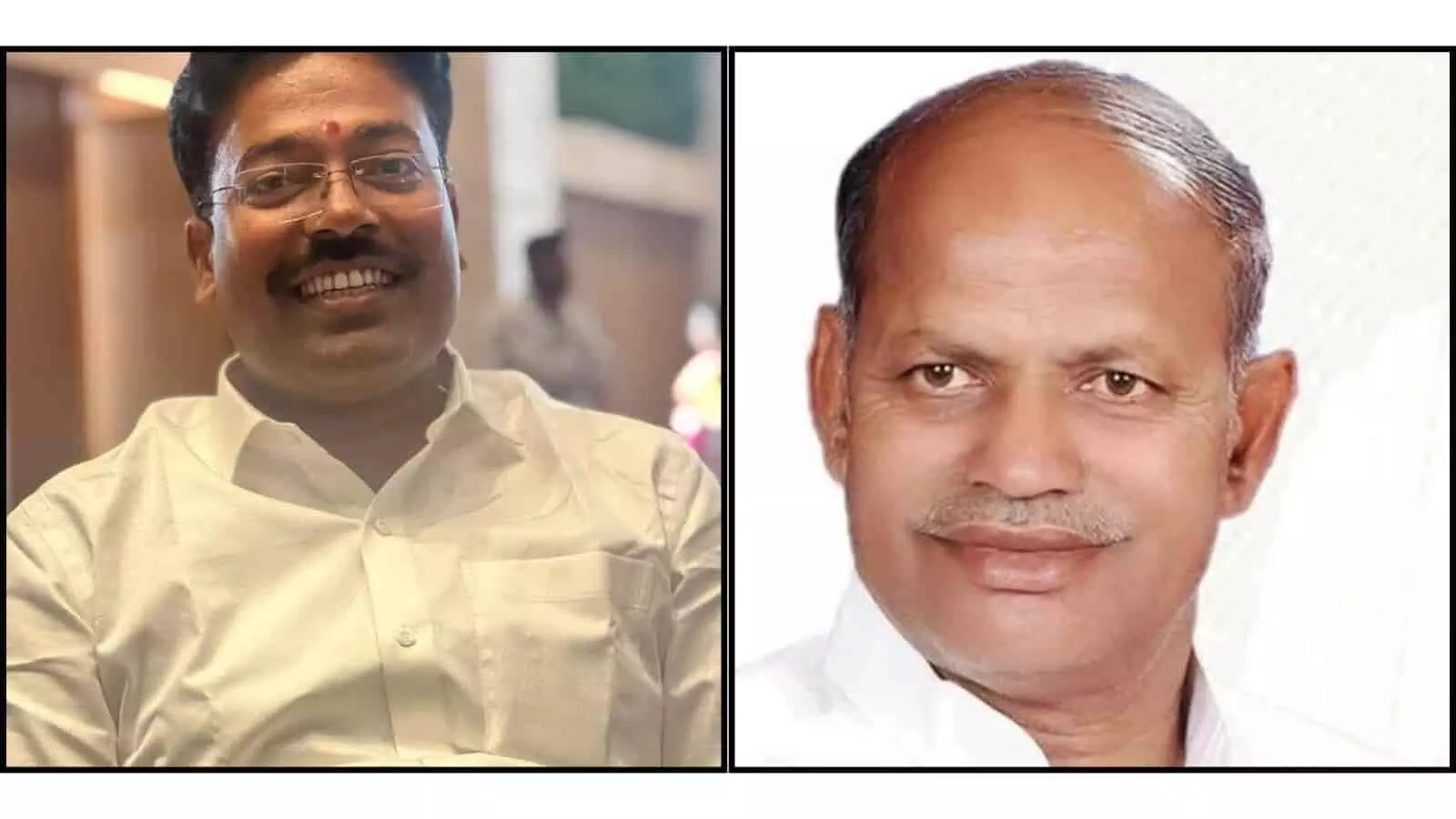 नाशिक विधान परिषद चुनाव के मतपत्र में शामिल उम्मीदवार गोकुल गीते और नरेंद्र दराडे की तस्वीरें।