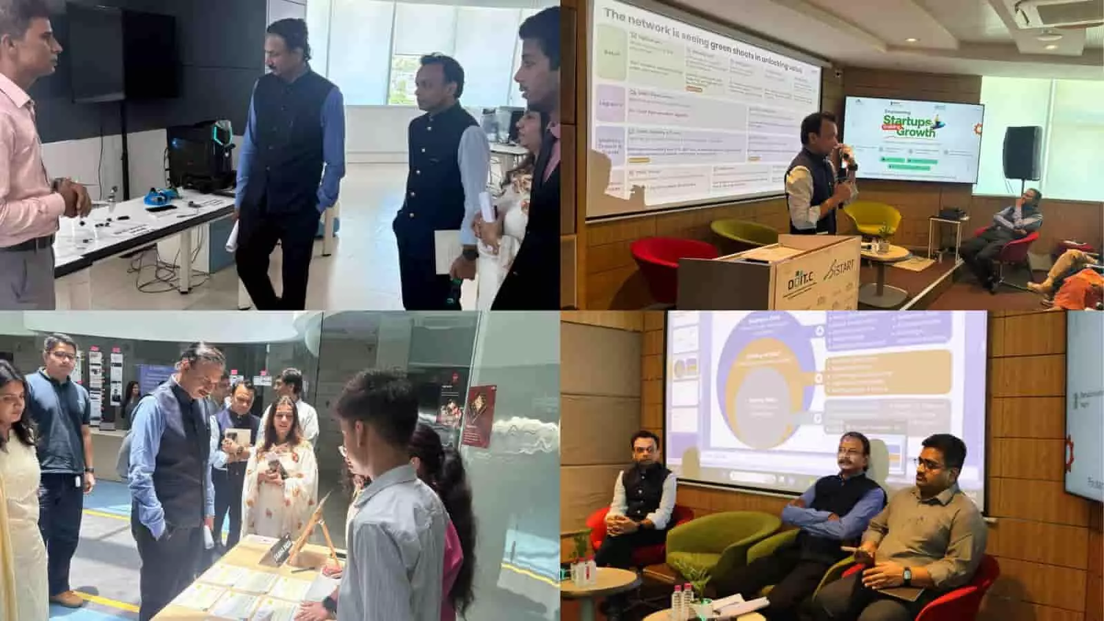 जयपुर के भामाशाह टेक्नो हब में डिजिटल प्रस्तुति के माध्यम से स्टार्टअप्स और नवाचार पर चर्चा करते अधिकारी। जयपुर के भामाशाह टेक्नो हब में डिजिटल प्रस्तुति के माध्यम से स्टार्टअप्स और नवाचार पर चर्चा करते अधिकारी।