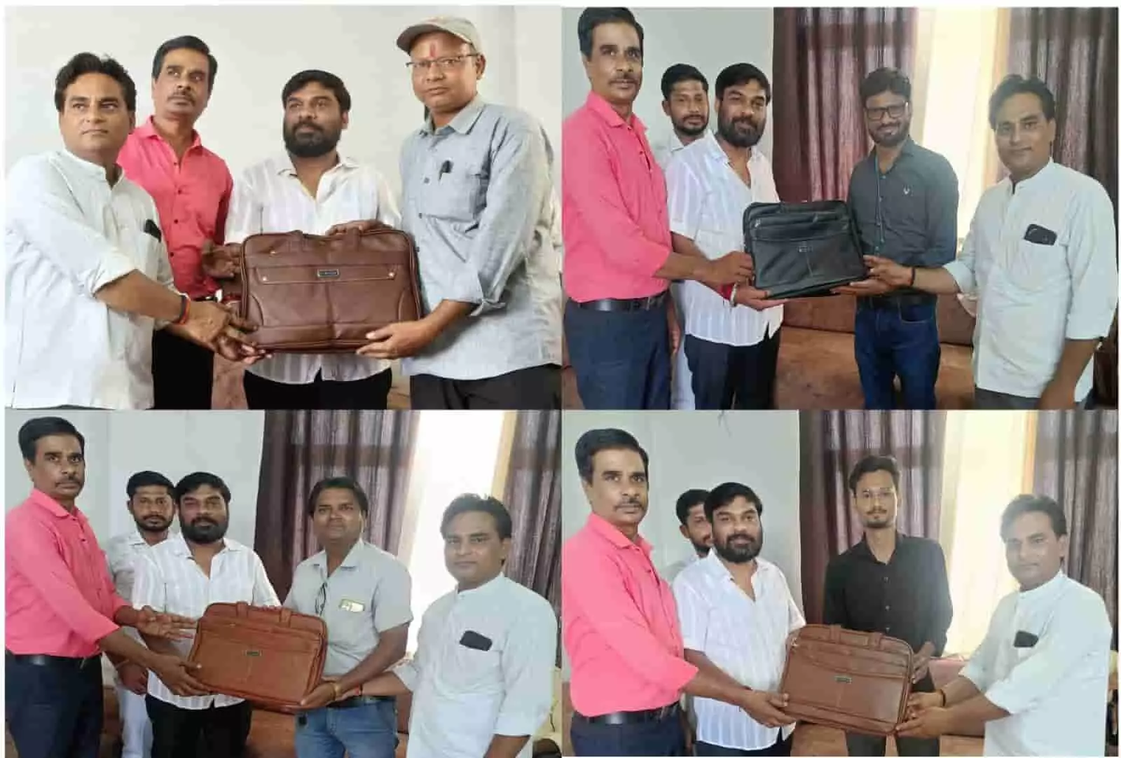 तस्वीर में विजय गुप्ता गंगापुर सिटी में पत्रकारों को सम्मानित करते हुए दिख रहे हैं। तस्वीर में विजय गुप्ता गंगापुर सिटी में पत्रकारों को सम्मानित करते हुए दिख रहे हैं।