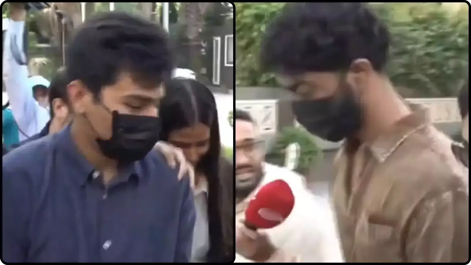 चेहरे पर मास्क लगाए दो युवक बाहर चलते हुए नई दिल्ली में कानूनी कार्यवाही के संदर्भ में हैं। चेहरे पर मास्क लगाए दो युवक बाहर चलते हुए नई दिल्ली में कानूनी कार्यवाही के संदर्भ में हैं।