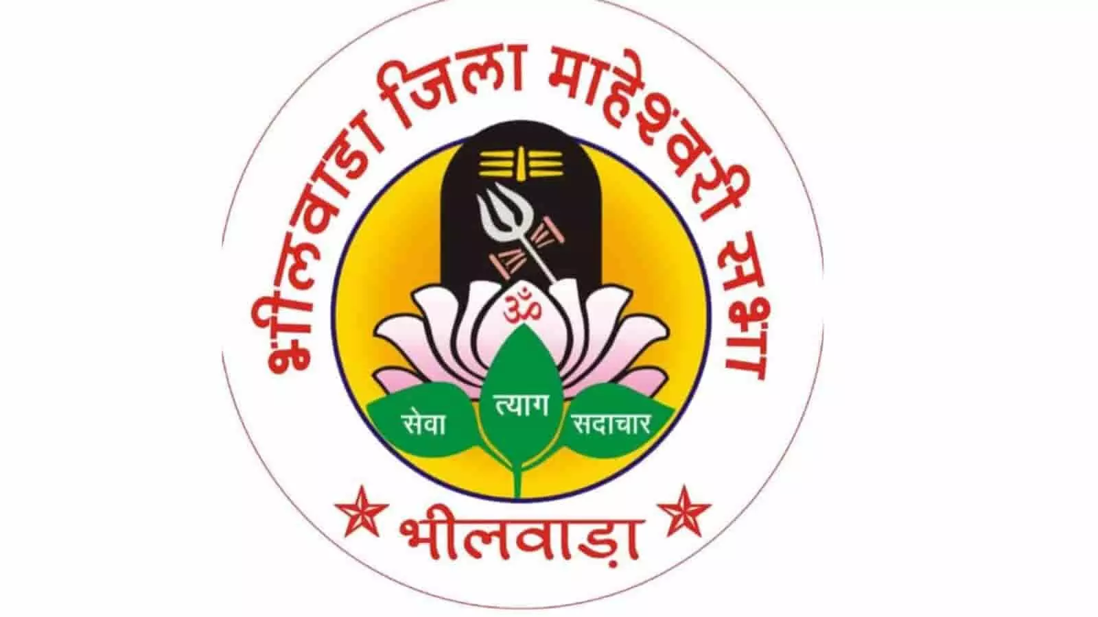 भीलवाड़ा जिला माहेश्वरी सभा का लोगो जिसमें शिवलिंग और कमल का चित्रण है। भीलवाड़ा जिला माहेश्वरी सभा का लोगो जिसमें शिवलिंग और कमल का चित्रण है।