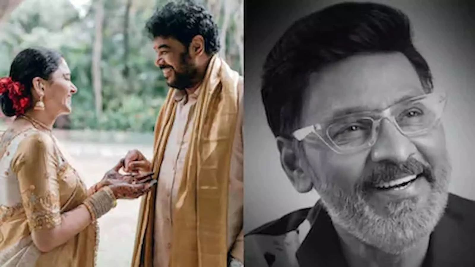 कोलाज तस्वीर में खुशबू सुंदर अपने पति के साथ और दिवंगत फिल्म निर्माता के. भाग्यराज मुस्कुराते हुए दिख रहे हैं। कोलाज तस्वीर में खुशबू सुंदर अपने पति के साथ और दिवंगत फिल्म निर्माता के. भाग्यराज मुस्कुराते हुए दिख रहे हैं।