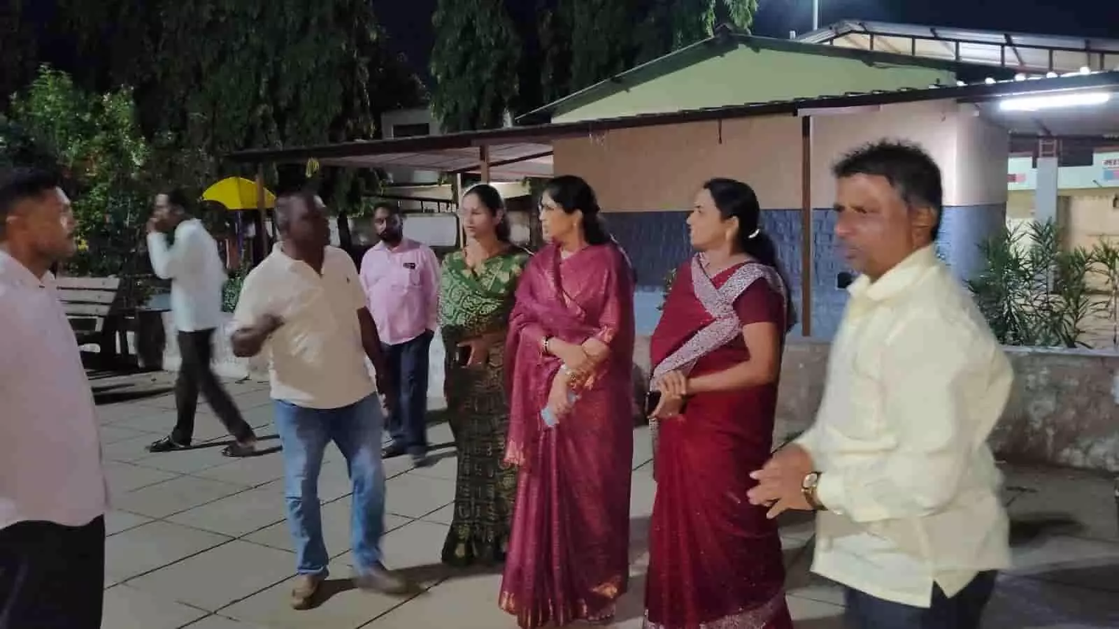 मुरगूड: ऑक्सीजन पार्क के विकास कार्यों का नगराध्यक्ष ने किया निरीक्षण