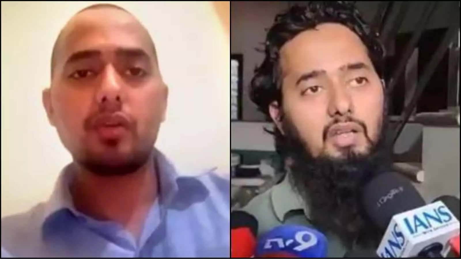 तस्वीर में आयुष मलिक के दो रूप एक साथ दिखाई दे रहे हैं।