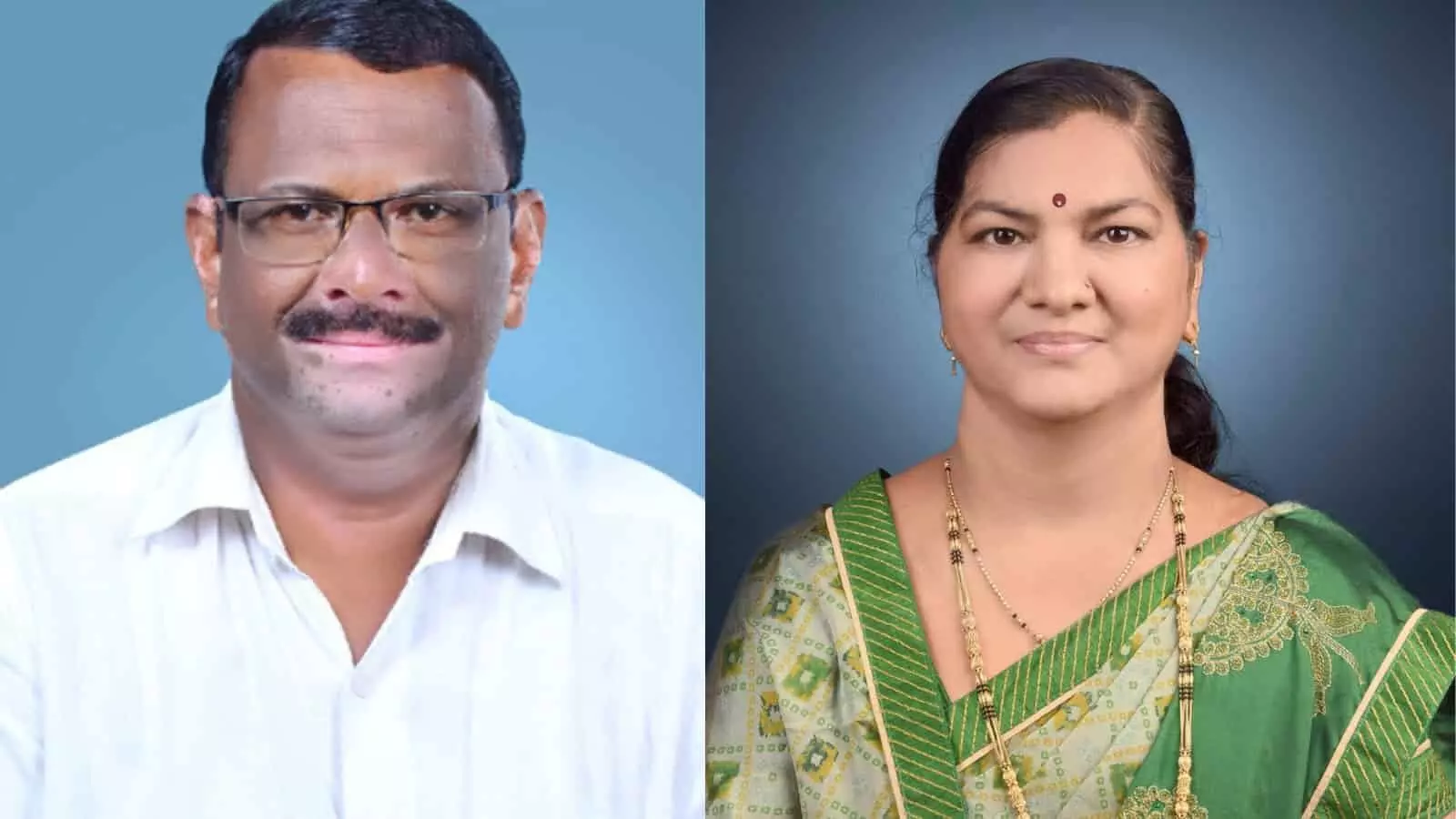 कागल शिक्षक पतपेढ़ी के नवनिर्वाचित चेयरमैन हरिश्चंद्र सालोखे और उपाध्यक्ष वैशाली भारमल की तस्वीर। कागल शिक्षक पतपेढ़ी के नवनिर्वाचित चेयरमैन हरिश्चंद्र सालोखे और उपाध्यक्ष वैशाली भारमल की तस्वीर।