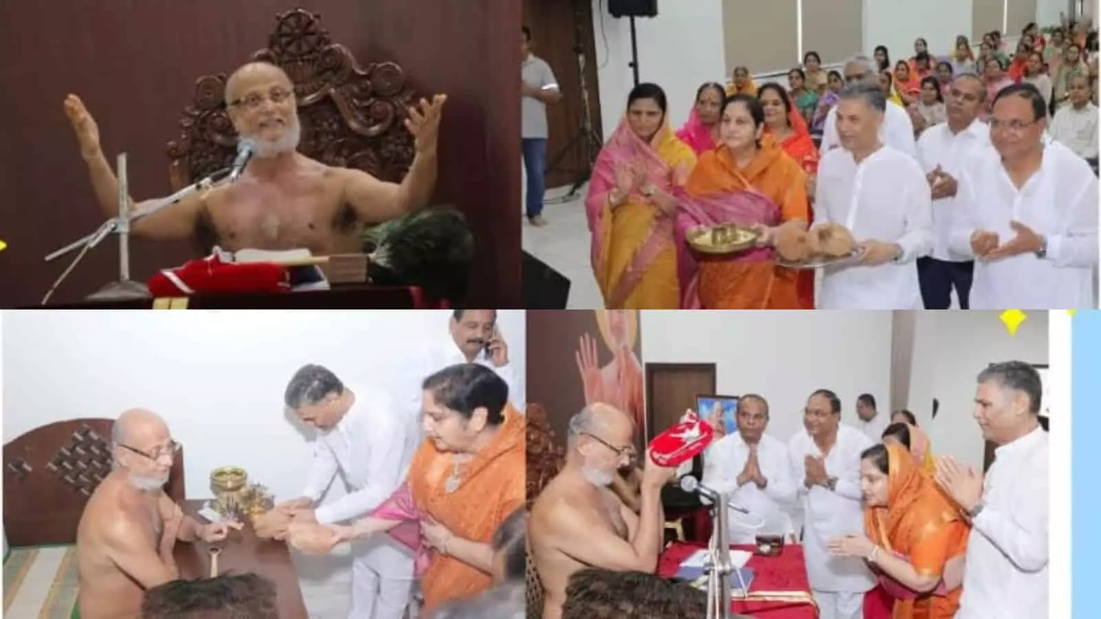 वंडर सीमेंट निम्बाहेड़ा परिसर में आचार्य पुलकसागरजी महाराज का स्वागत करते श्रद्धालु और पाटनी परिवार। वंडर सीमेंट निम्बाहेड़ा परिसर में आचार्य पुलकसागरजी महाराज का स्वागत करते श्रद्धालु और पाटनी परिवार।