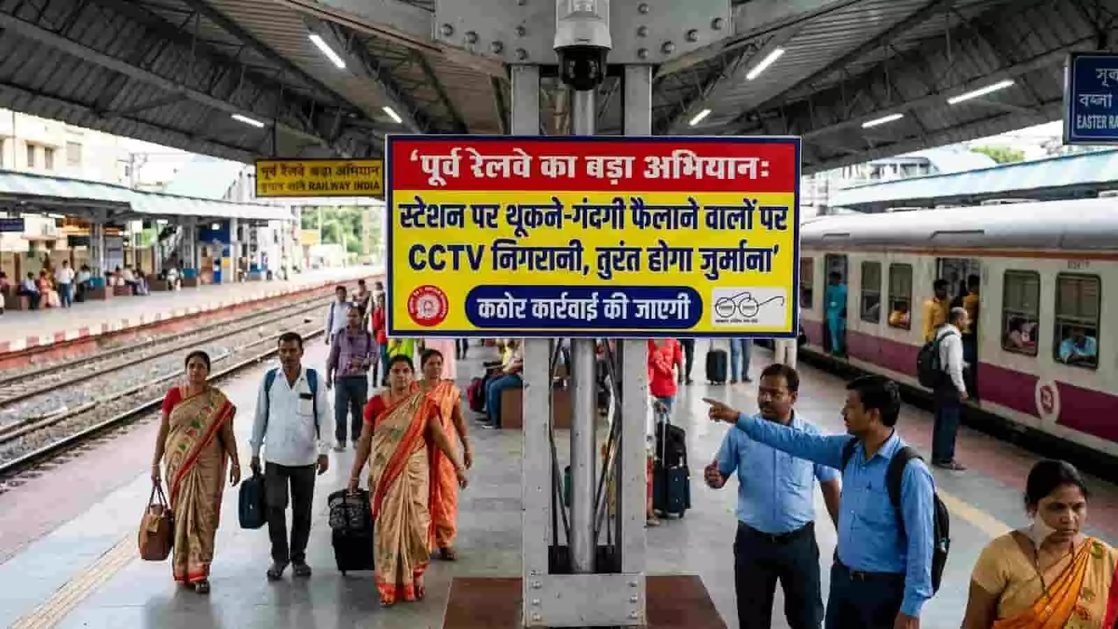 हावड़ा स्टेशन पर पूर्व रेलवे महाप्रबंधक मिलिंद देऊस्कर स्वच्छता अभियान के अनावरण समारोह के दौरान हावड़ा स्टेशन पर पूर्व रेलवे महाप्रबंधक मिलिंद देऊस्कर स्वच्छता अभियान के अनावरण समारोह के दौरान