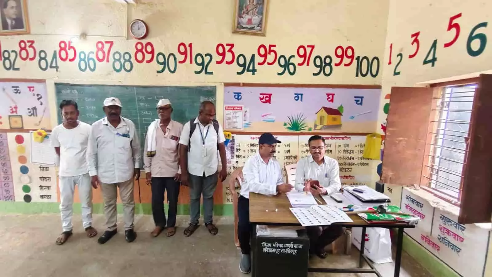 शिरपुर में मतदाता पुनरीक्षण अभियान के दौरान अधिकारियों का कार्य निरीक्षण। शिरपुर में मतदाता पुनरीक्षण अभियान के दौरान अधिकारियों का कार्य निरीक्षण।