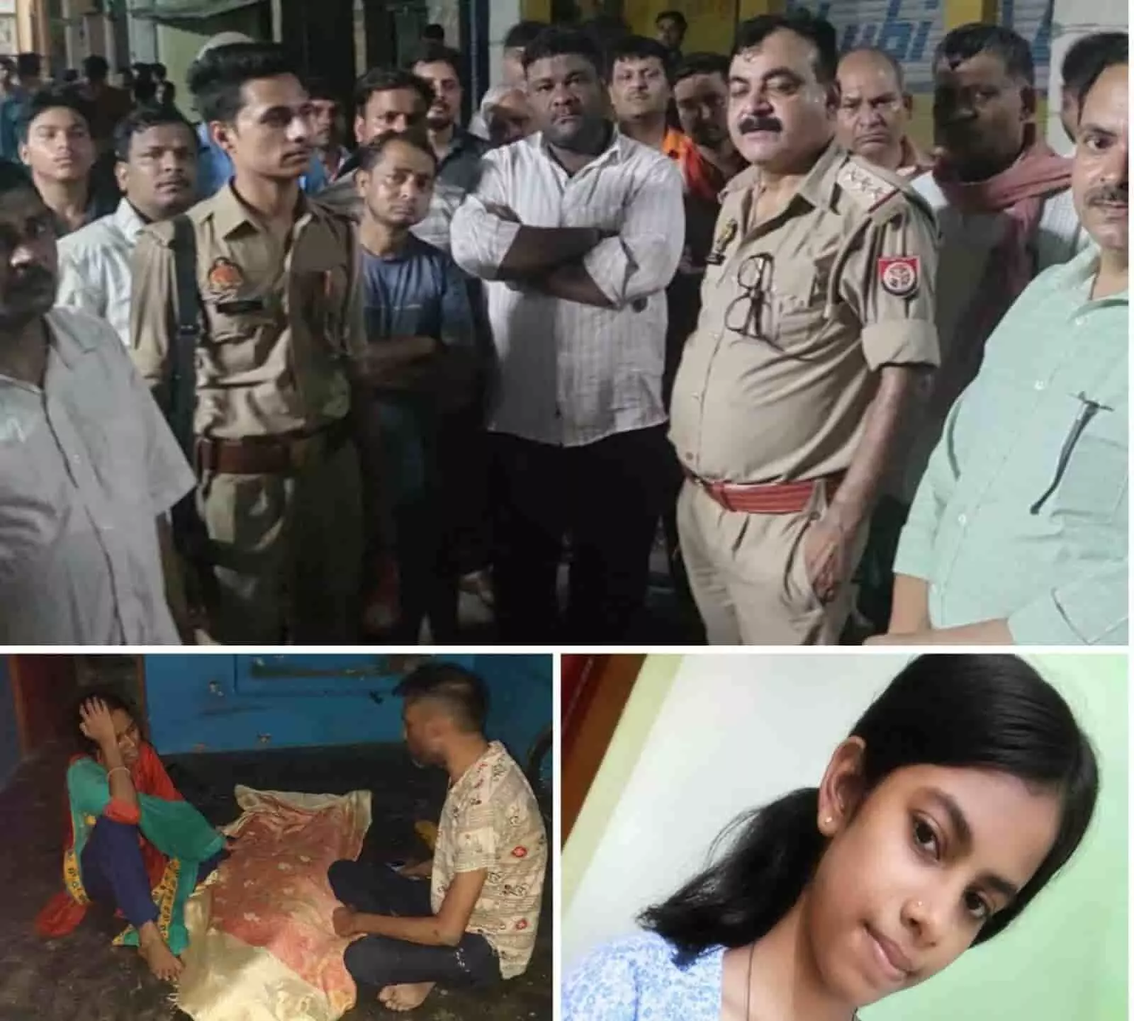 तस्वीर में पुलिस अधिकारी, स्थानीय लोग, एक महिला, एक युवक और किशोरी का पोर्ट्रेट दिखाई दे रहा है। तस्वीर में पुलिस अधिकारी, स्थानीय लोग, एक महिला, एक युवक और किशोरी का पोर्ट्रेट दिखाई दे रहा है।