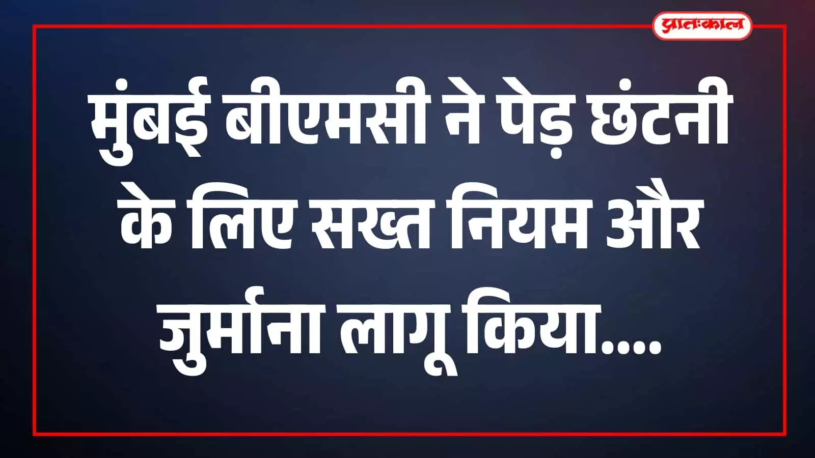 तस्वीर में बीएमसी कर्मचारी सड़क किनारे पेड़ों की छंटनी करते हुए दिखाई दे रहे हैं। तस्वीर में बीएमसी कर्मचारी सड़क किनारे पेड़ों की छंटनी करते हुए दिखाई दे रहे हैं।