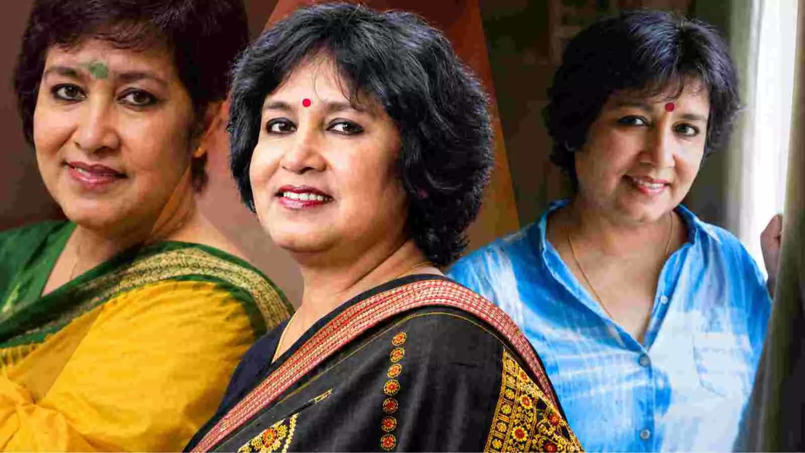 विभिन्न मुद्राओं में दिखाई दे रही लेखिका तस्लीमा नसरीन कोलकाता के साहित्यिक कार्यक्रम संदर्भ में। विभिन्न मुद्राओं में दिखाई दे रही लेखिका तस्लीमा नसरीन कोलकाता के साहित्यिक कार्यक्रम संदर्भ में।