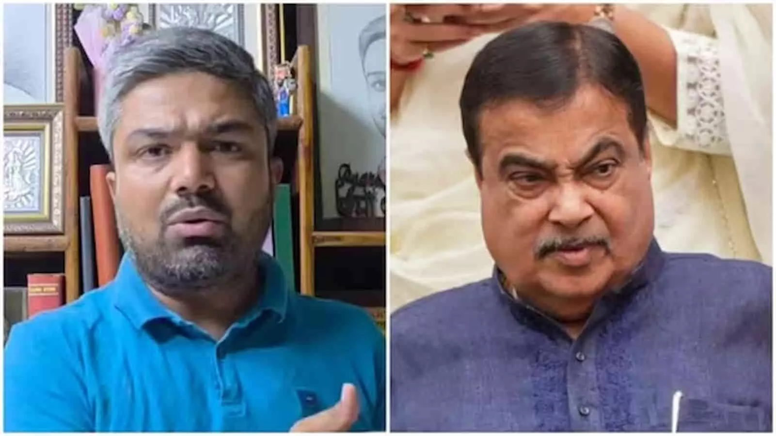 तस्वीर में बाईं तरफ यूट्यूबर मनीष कश्यप और दाईं तरफ केंद्रीय मंत्री नितिन गडकरी दिख रहे हैं। तस्वीर में बाईं तरफ यूट्यूबर मनीष कश्यप और दाईं तरफ केंद्रीय मंत्री नितिन गडकरी दिख रहे हैं।