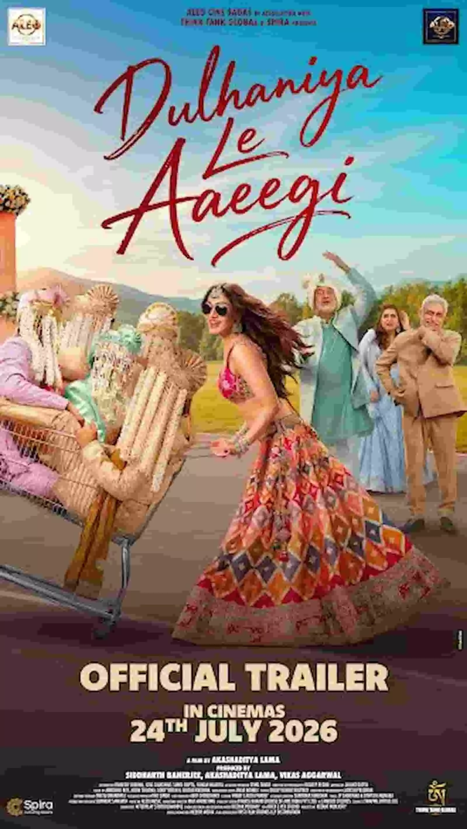 तस्वीर में दिख रहे फिल्म दुल्हनिया ले आएगी के पोस्टर में खुशाली कुमार, महेश मांजरेकर और पीयूष मिश्रा आउटडोर पृष्ठभूमि में पोज दे रहे हैं। तस्वीर में दिख रहे फिल्म दुल्हनिया ले आएगी के पोस्टर में खुशाली कुमार, महेश मांजरेकर और पीयूष मिश्रा आउटडोर पृष्ठभूमि में पोज दे रहे हैं।
