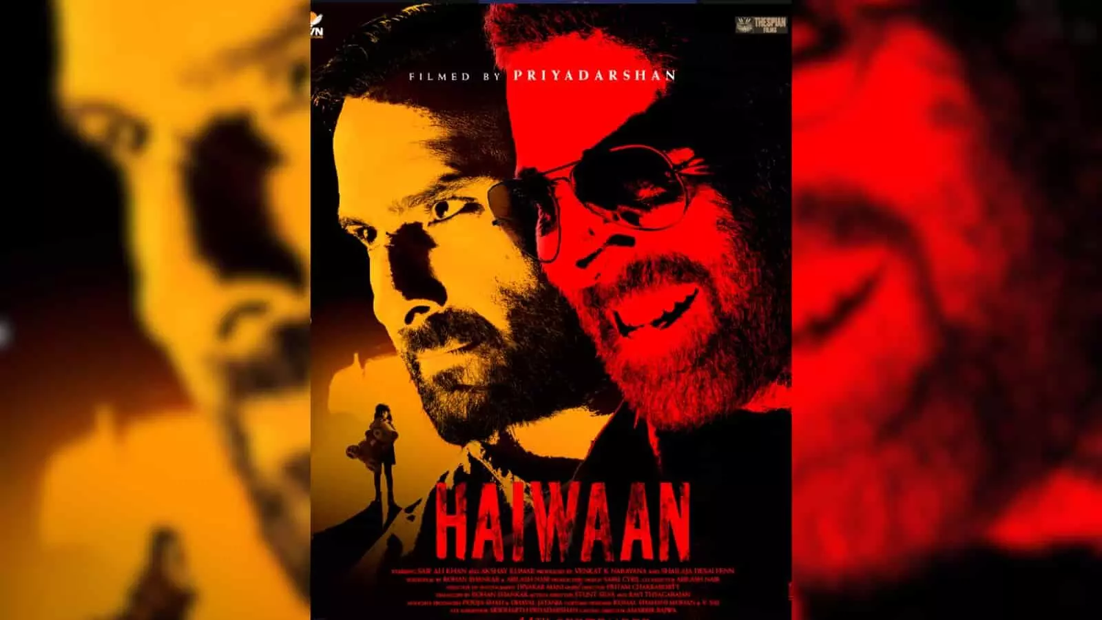 फिल्म हैवान के पोस्टर में सैफ अली खान और अक्षय कुमार दिखाई दे रहे हैं। फिल्म हैवान के पोस्टर में सैफ अली खान और अक्षय कुमार दिखाई दे रहे हैं।