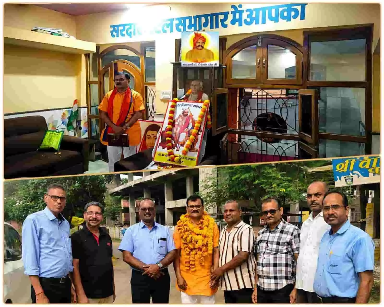 तस्वीर में अपना दल (एस) नेता आर.बी. सिंह पटेल सभागार और बाहर लोगों संग दिख रहे हैं। तस्वीर में अपना दल (एस) नेता आर.बी. सिंह पटेल सभागार और बाहर लोगों संग दिख रहे हैं।