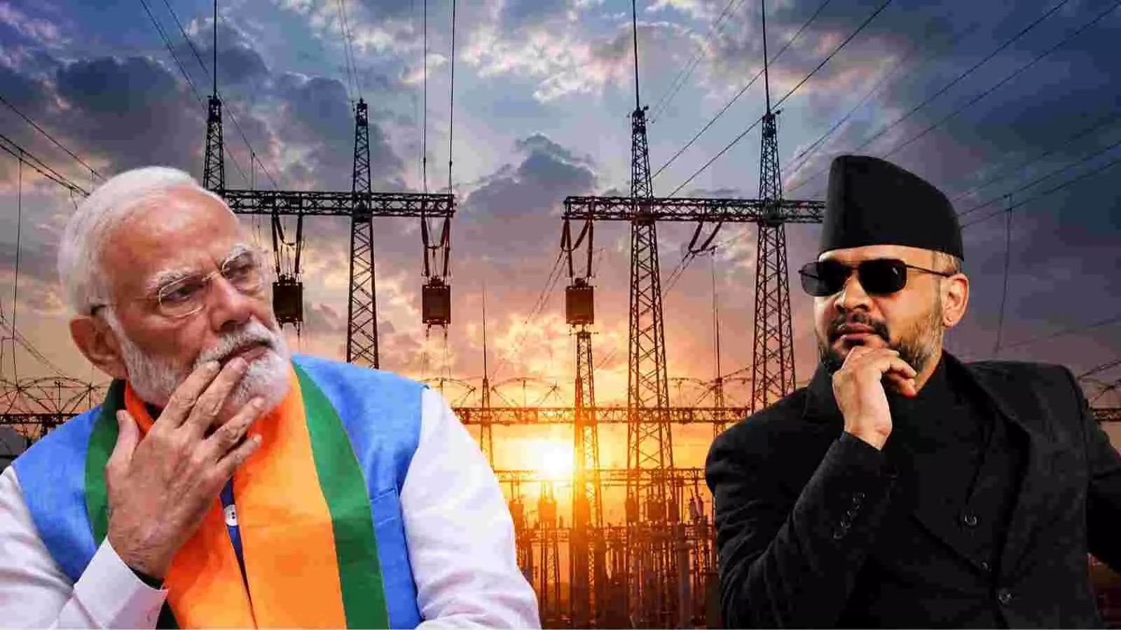 बिजली ग्रिड के सामने भारतीय प्रधानमंत्री और नेपाल के प्रतिनिधि| बिजली ग्रिड के सामने भारतीय प्रधानमंत्री और नेपाल के प्रतिनिधि|