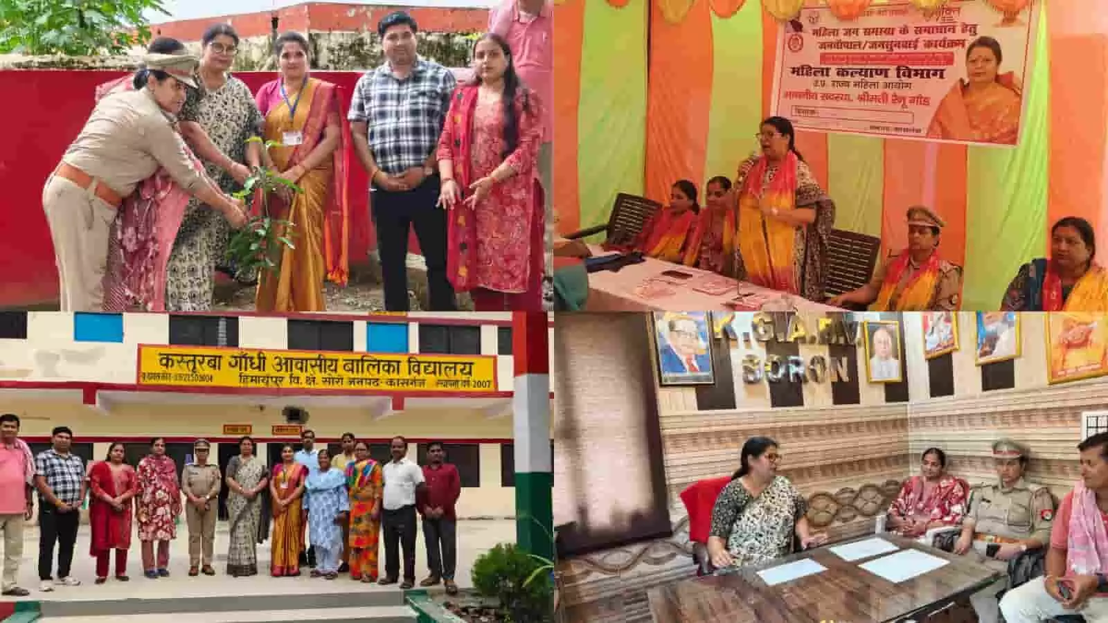 कासगंज के सोरों में महिला जन चौपाल और विद्यालय निरीक्षण के दौरान अधिकारियों के साथ खड़ीं राज्य महिला आयोग की सदस्य रेनू गौड़। कासगंज के सोरों में महिला जन चौपाल और विद्यालय निरीक्षण के दौरान अधिकारियों के साथ खड़ीं राज्य महिला आयोग की सदस्य रेनू गौड़।