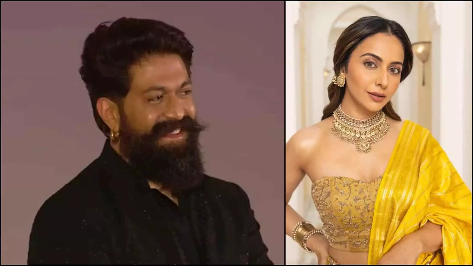 अभिनेता यश और अभिनेत्री रकुल प्रीत सिंह एक कार्यक्रम के दौरान दिखाई दे रहे हैं। अभिनेता यश और अभिनेत्री रकुल प्रीत सिंह एक कार्यक्रम के दौरान दिखाई दे रहे हैं।