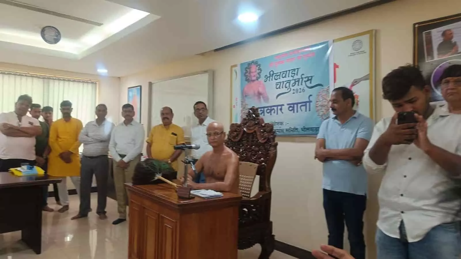 भीलवाड़ा चातुर्मास में दिलों को जोड़ने का होगा प्रयास, राष्ट्र-संस्कार और समाज हित पर देंगे संदेश: पुलकसागरजी महाराज