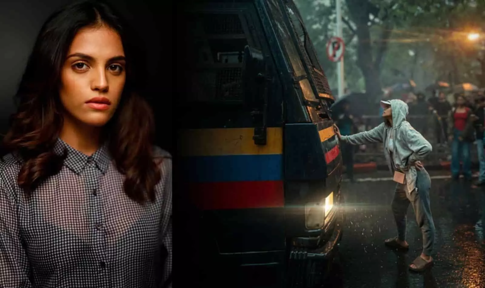 मुंबई में पुलिस वैन के सामने डटी मॉडल रिह्या आहिर, NEET-UG 2026 प्रदर्शनकारियों की रिहाई का वीडियो चर्चा में मुंबई में पुलिस वैन के सामने डटी मॉडल रिह्या आहिर, NEET-UG 2026 प्रदर्शनकारियों की रिहाई का वीडियो चर्चा में