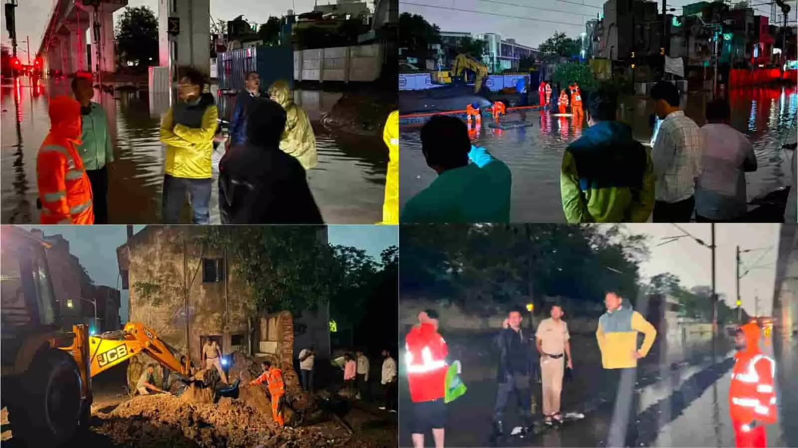 असारवा में जलभराव वाले रेलवे ट्रैक का निरीक्षण करते अहमदाबाद डीआरएम वेद प्रकाश असारवा में जलभराव वाले रेलवे ट्रैक का निरीक्षण करते अहमदाबाद डीआरएम वेद प्रकाश
