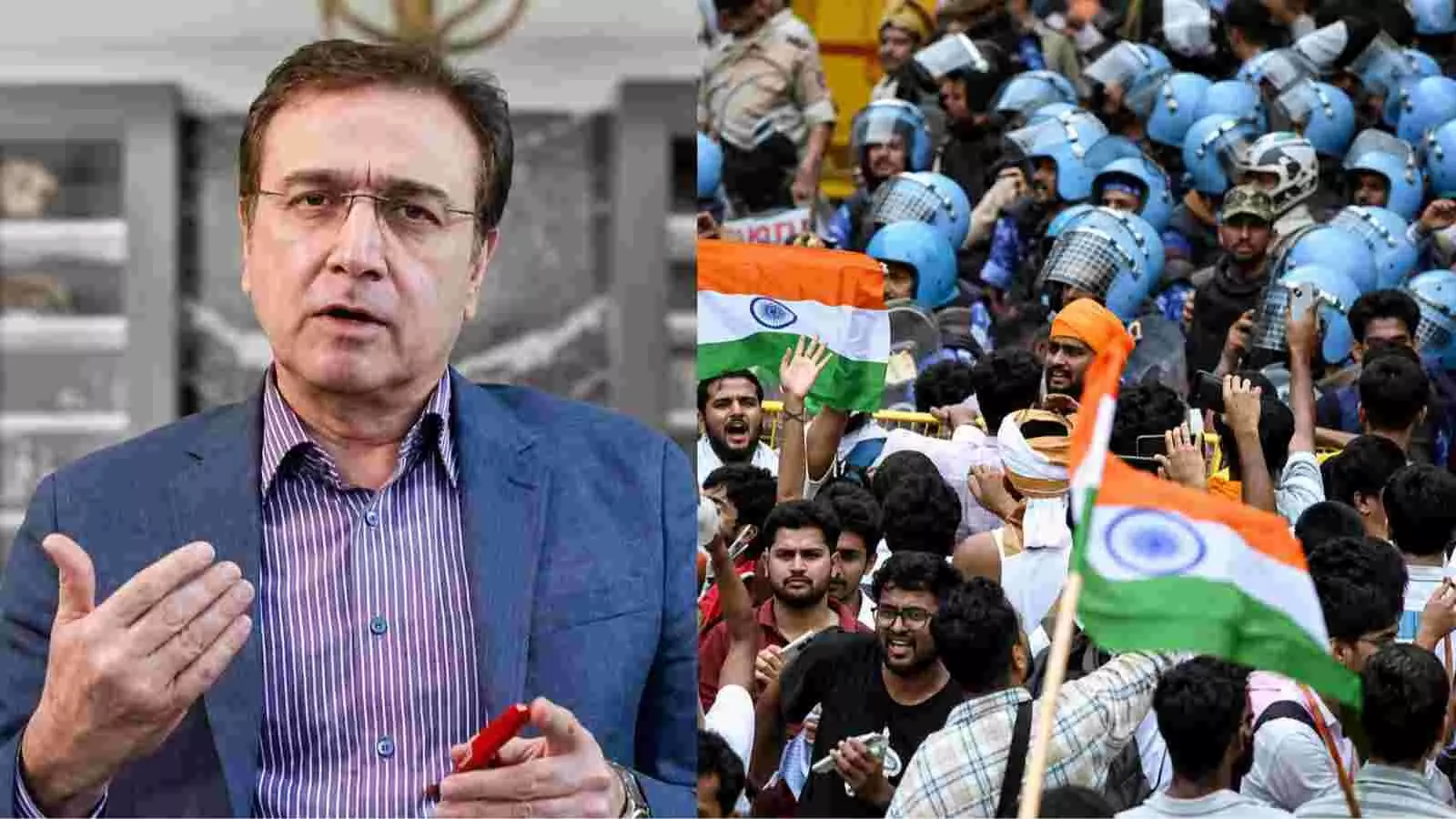 वीडियो में बोलते हुए पत्रकार मोईद पीरजादा नई दिल्ली में हुए छात्र प्रदर्शन के संदर्भ में। वीडियो में बोलते हुए पत्रकार मोईद पीरजादा नई दिल्ली में हुए छात्र प्रदर्शन के संदर्भ में।