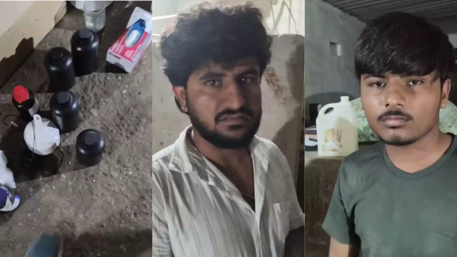 राजसमंद के चारभुजा में अवैध एमडी फैक्ट्री पर पुलिस की कार्रवाई का दृश्य। राजसमंद के चारभुजा में अवैध एमडी फैक्ट्री पर पुलिस की कार्रवाई का दृश्य।