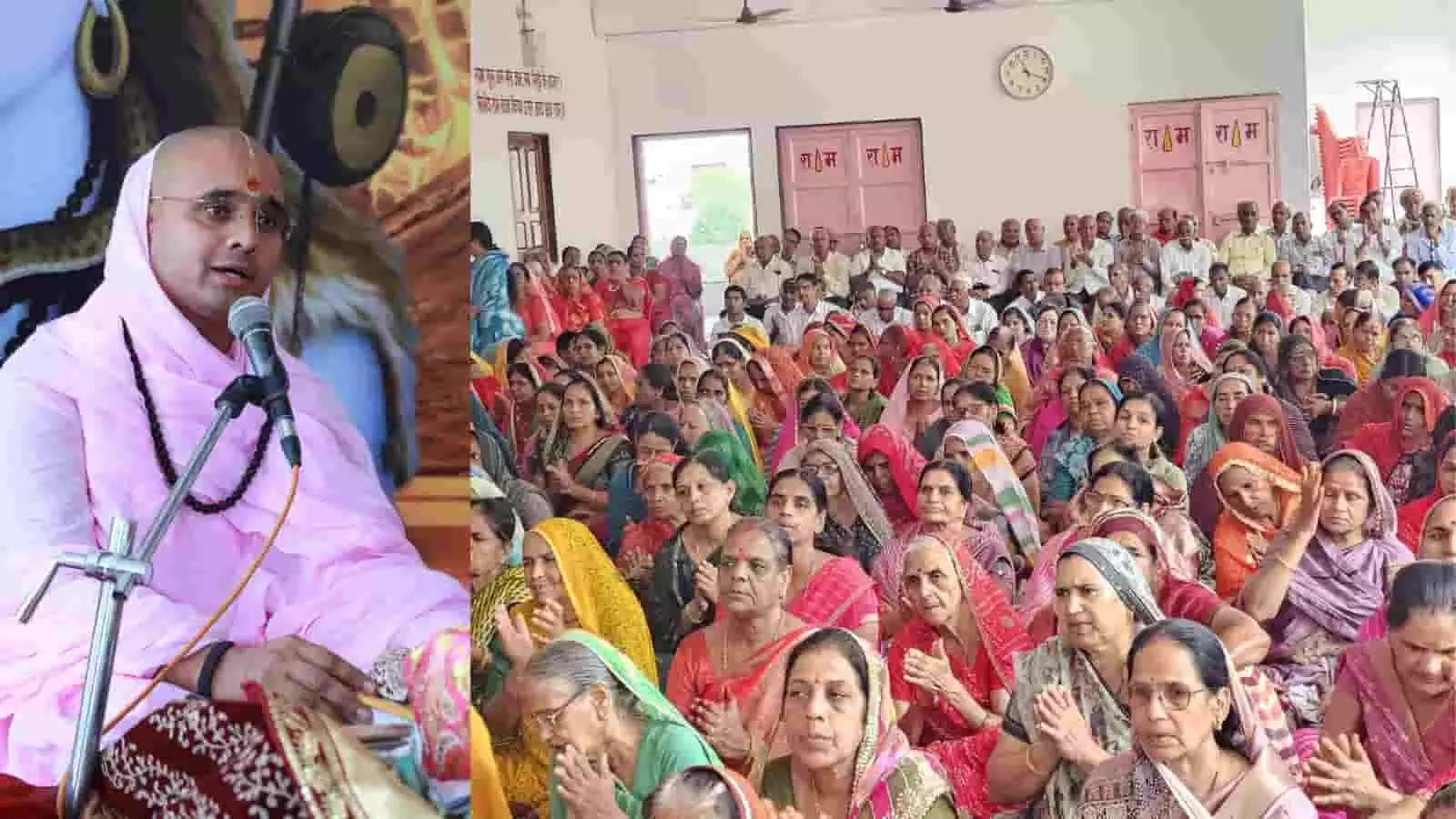 संत दिग्विजय राम शिव पुराण कथा में प्रवचन देते हुए श्री रामद्वारा में दिखाई दे रहे हैं। संत दिग्विजय राम शिव पुराण कथा में प्रवचन देते हुए श्री रामद्वारा में दिखाई दे रहे हैं।