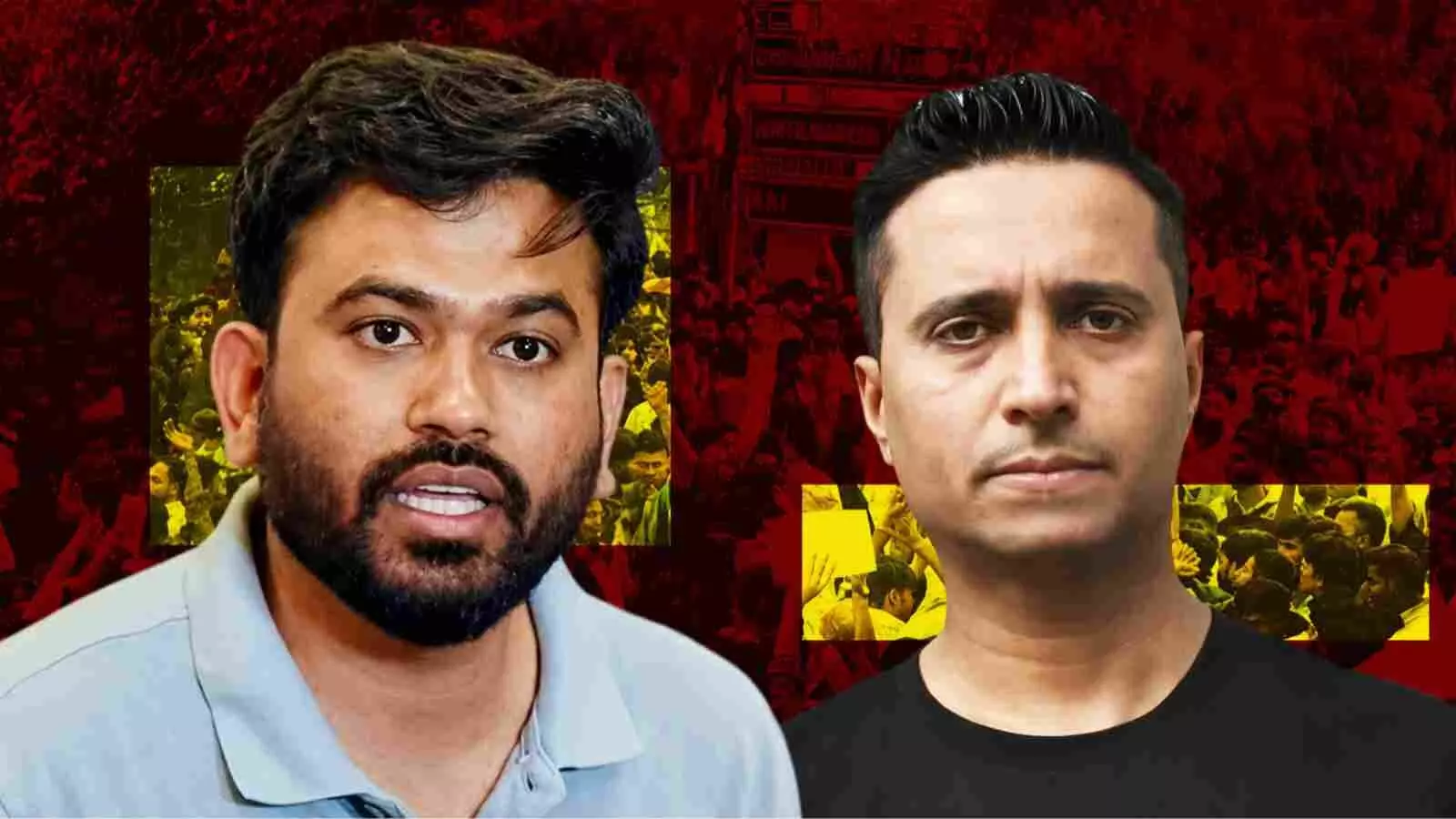 तस्वीर में बाएं से दाएं सोशल मीडिया इन्फ्लुएंसर फैजान अंसारी और कॉकरोच जनता पार्टी के फाउंडर अभिजीत दिपके| तस्वीर में बाएं से दाएं सोशल मीडिया इन्फ्लुएंसर फैजान अंसारी और कॉकरोच जनता पार्टी के फाउंडर अभिजीत दिपके|