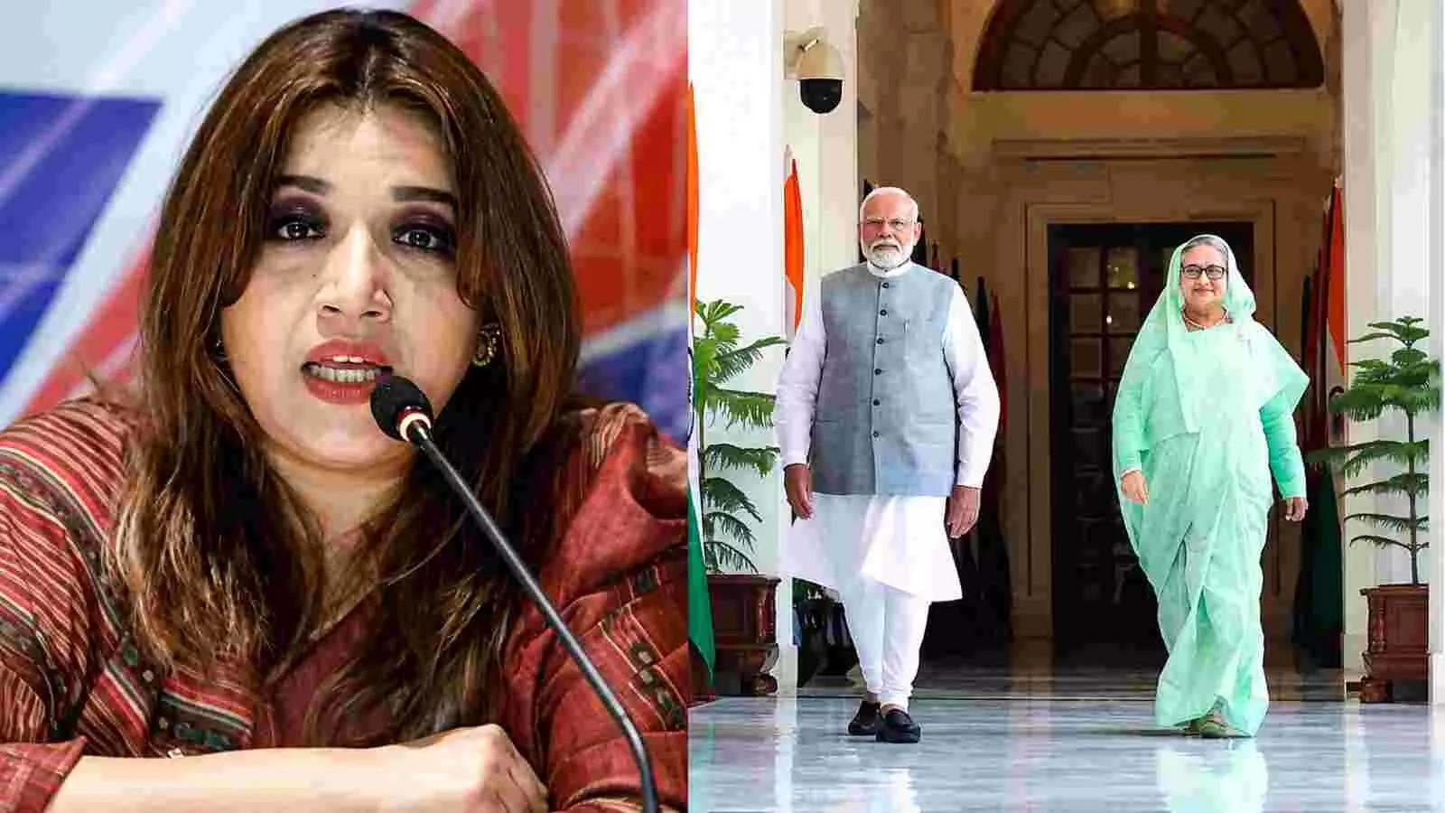 शमा उबैद और प्रधानमंत्री नरेंद्र मोदी के साथ शेख हसीना नई दिल्ली में नजर आ रही हैं। शमा उबैद और प्रधानमंत्री नरेंद्र मोदी के साथ शेख हसीना नई दिल्ली में नजर आ रही हैं।