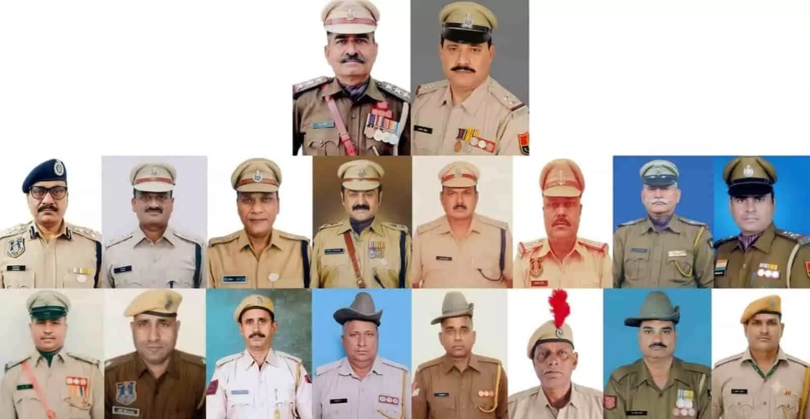 तस्वीर में वर्दी पहने हुए राजस्थान पुलिस और कारागार विभाग के अधिकारी व कर्मी दिखाई दे रहे हैं। तस्वीर में वर्दी पहने हुए राजस्थान पुलिस और कारागार विभाग के अधिकारी व कर्मी दिखाई दे रहे हैं।
