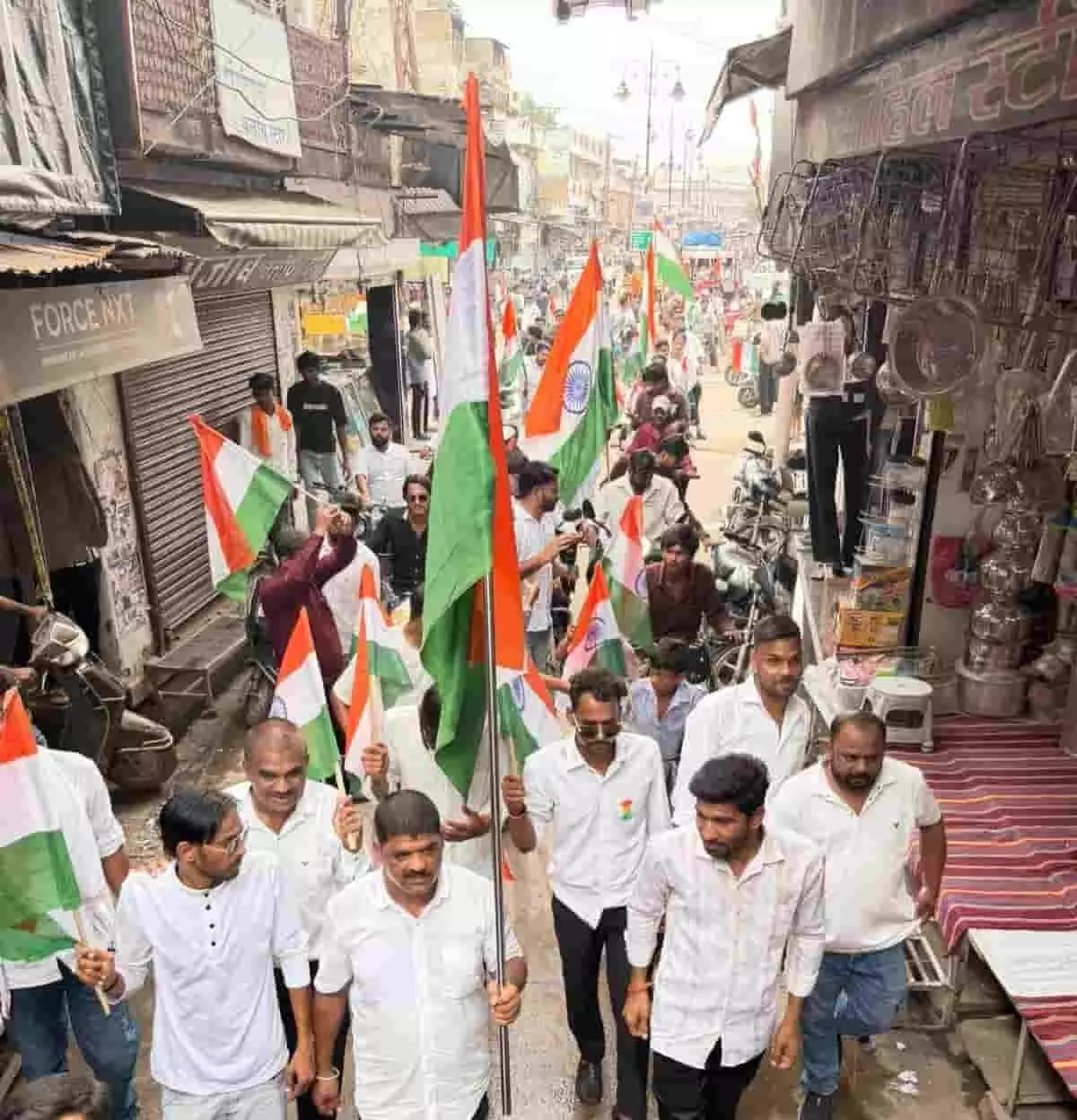 Shiv Sena Gymnasium Organises Tiranga Rally Across Baran City Shiv Sena Gymnasium Organises Tiranga Rally Across Baran City