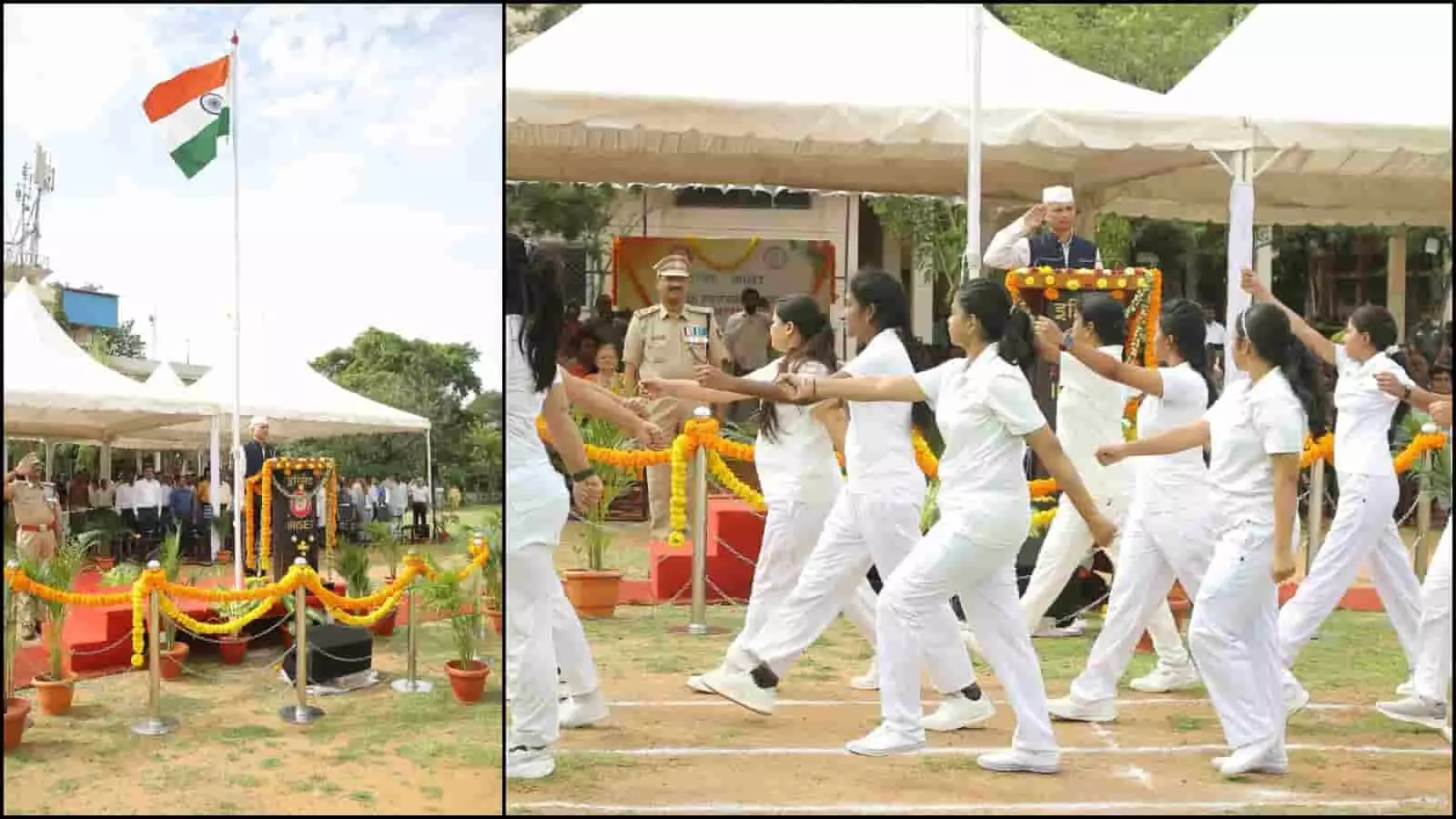 तस्वीर में IRIFM परिसर में स्वतंत्रता दिवस पर तिरंगा फहराने और सांस्कृतिक कार्यक्रम की प्रस्तुति देते लोग दिख रहे हैं। तस्वीर में IRIFM परिसर में स्वतंत्रता दिवस पर तिरंगा फहराने और सांस्कृतिक कार्यक्रम की प्रस्तुति देते लोग दिख रहे हैं।