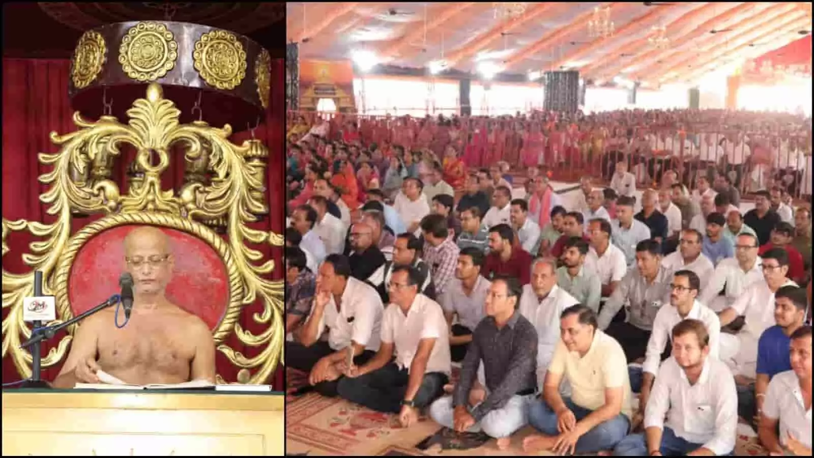 तस्वीर में भीलवाड़ा के चित्रकूटधाम में प्रवचन दे रहे आचार्य पुलकसागर और बैठे श्रद्धालु दिख रहे हैं। तस्वीर में भीलवाड़ा के चित्रकूटधाम में प्रवचन दे रहे आचार्य पुलकसागर और बैठे श्रद्धालु दिख रहे हैं।