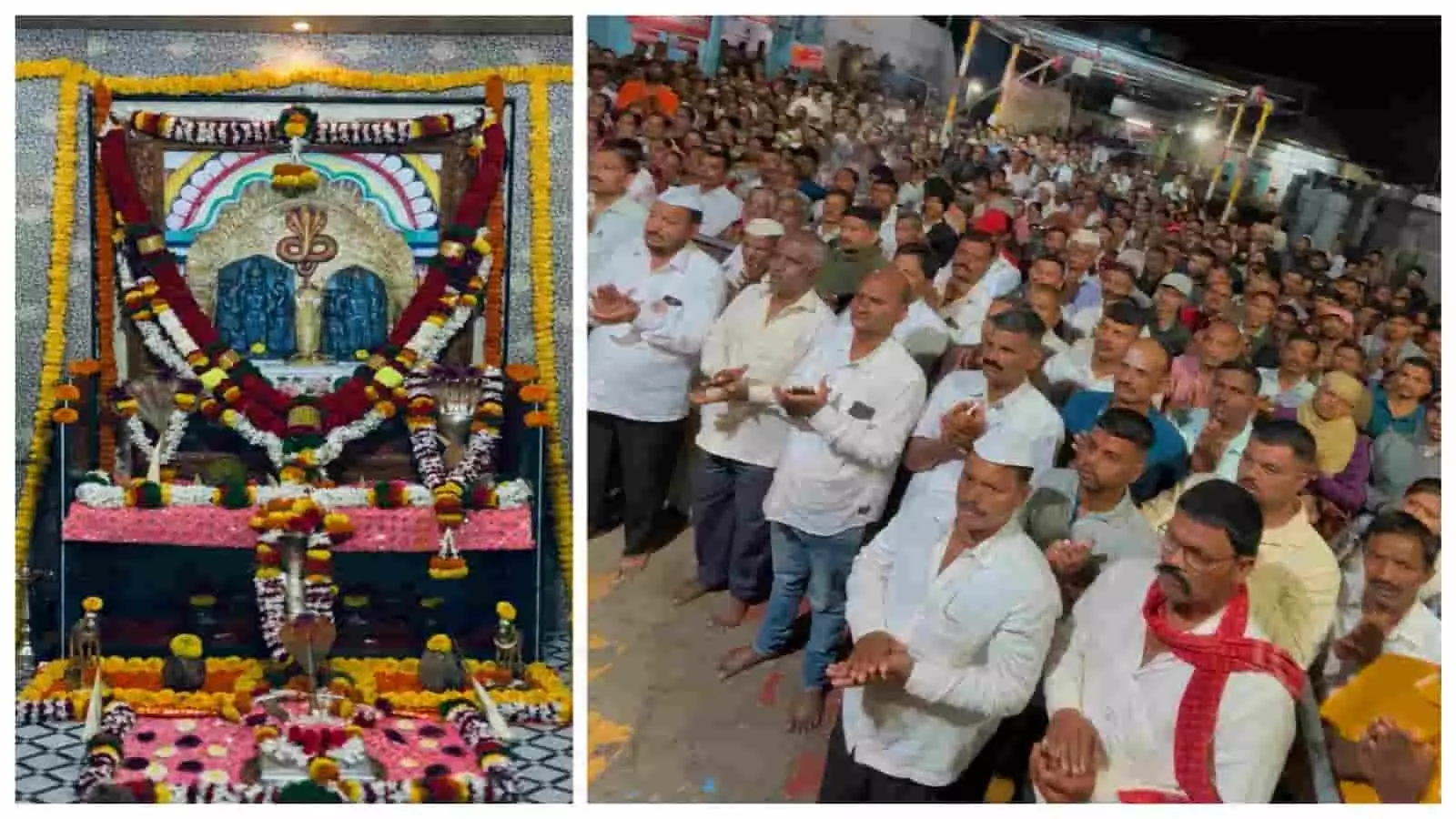 वाघापूर स्थित श्री ज्योतिर्लिंग मंदिर में दर्शन के लिए एकत्र हुए श्रद्धालु। वाघापूर स्थित श्री ज्योतिर्लिंग मंदिर में दर्शन के लिए एकत्र हुए श्रद्धालु।