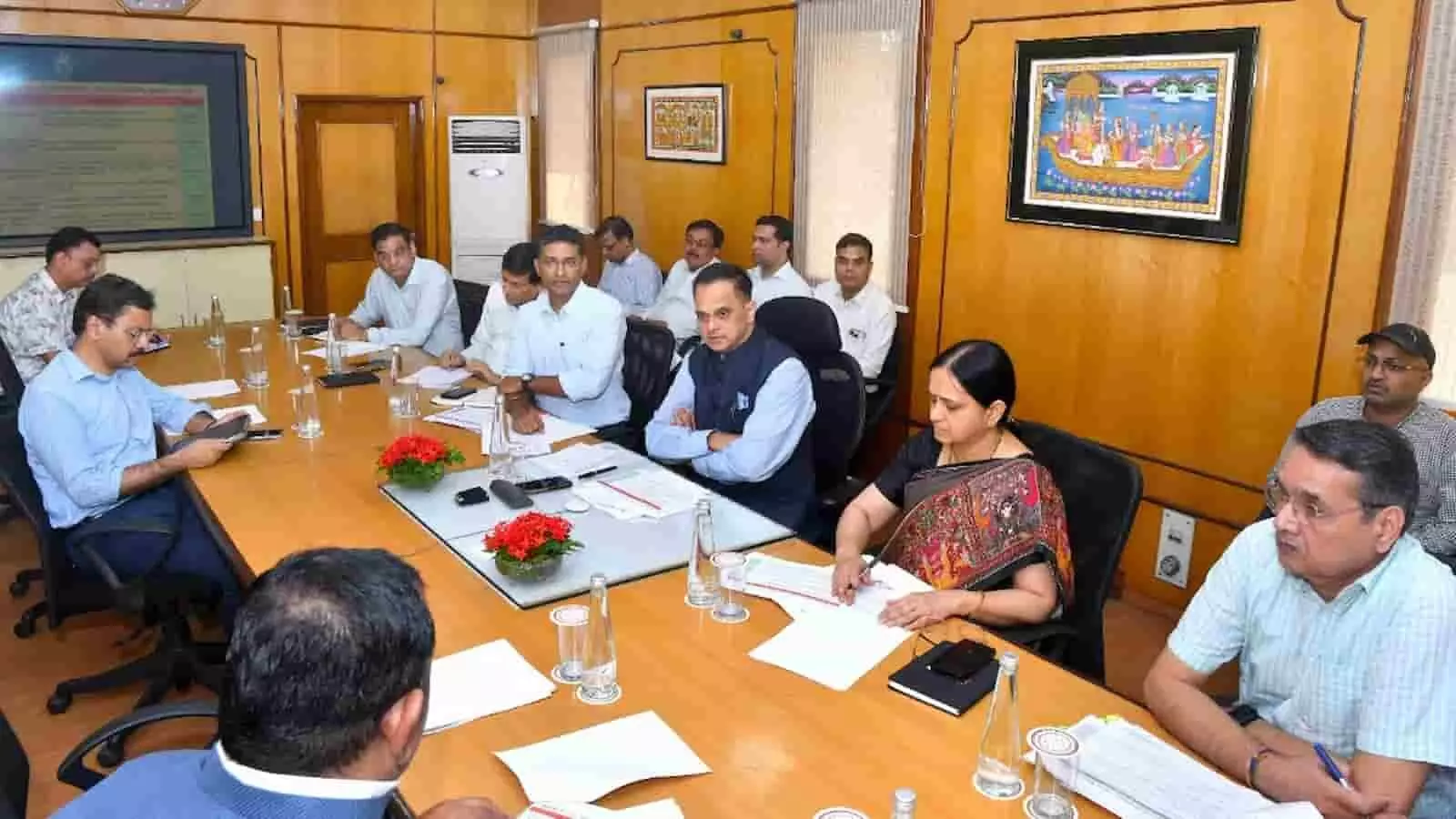 जयपुर में कृषि स्टैक स्टीयरिंग समिति की बैठक में भाग लेते अधिकारी। जयपुर में कृषि स्टैक स्टीयरिंग समिति की बैठक में भाग लेते अधिकारी।