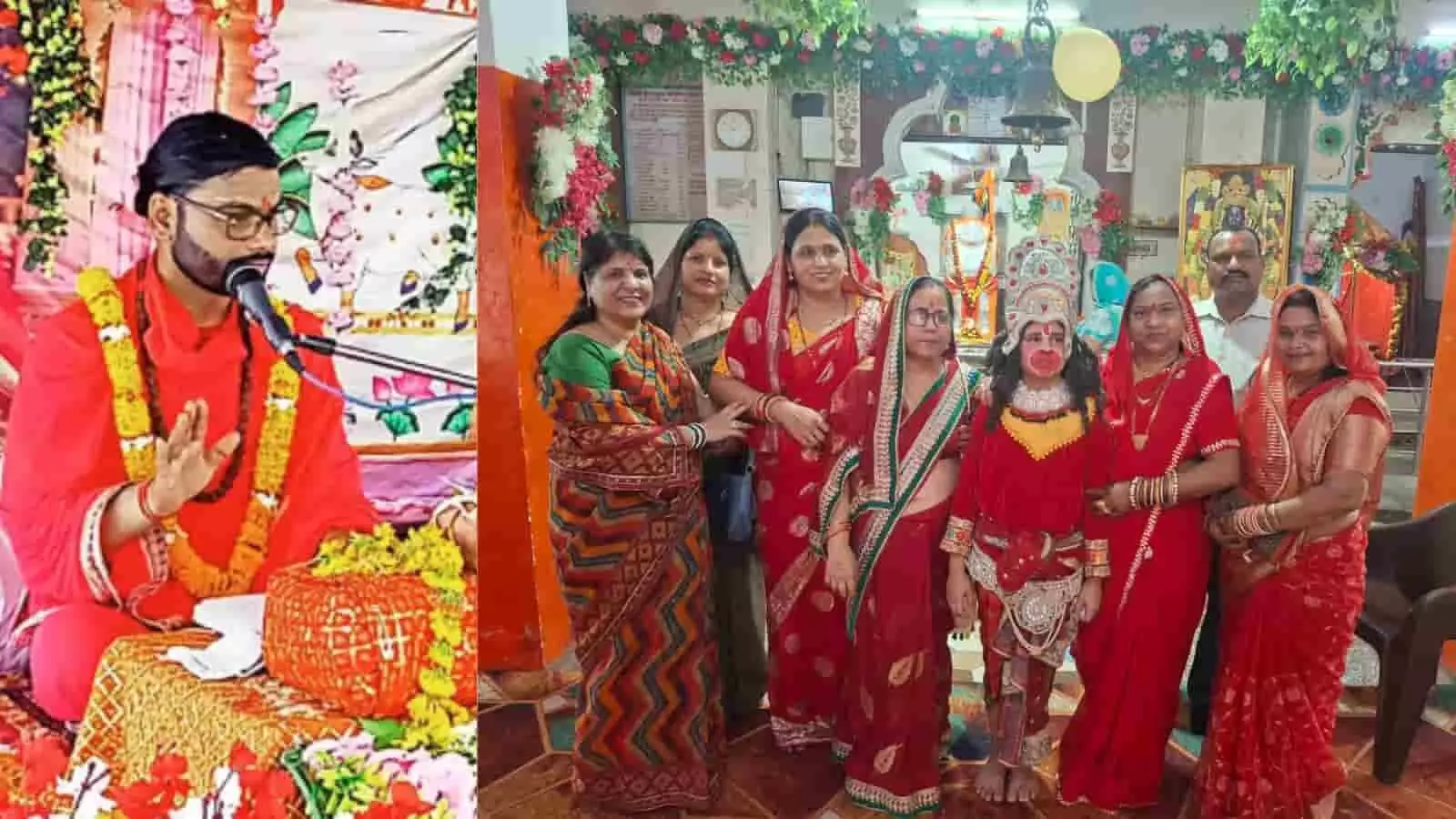 तस्वीर में पंडित महेश शास्त्री महाराज व्यासपीठ पर बैठकर शिव कथा सुना रहे हैं। तस्वीर में पंडित महेश शास्त्री महाराज व्यासपीठ पर बैठकर शिव कथा सुना रहे हैं।