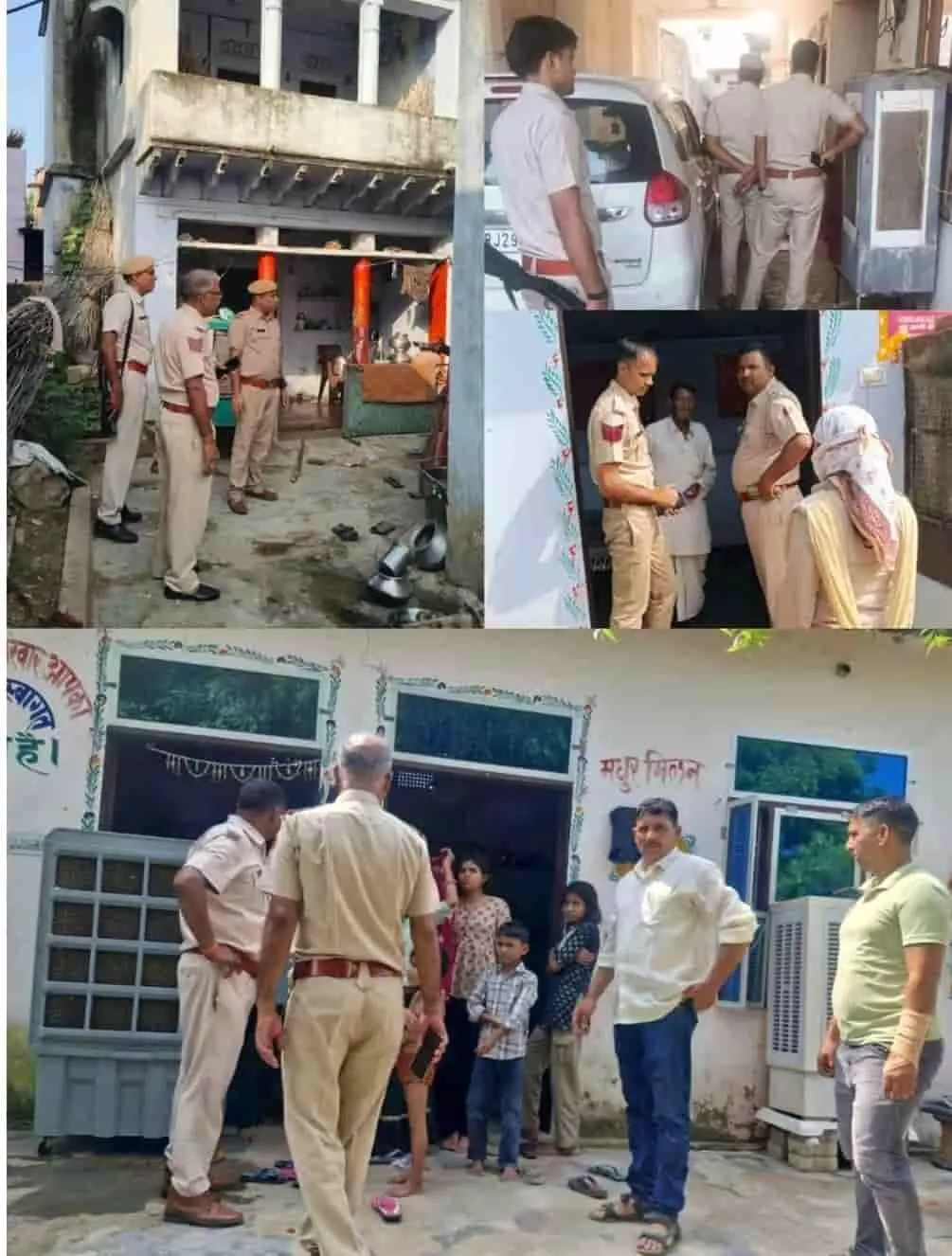 तस्वीर में जयपुर में बेसिक कंप्यूटर अनुदेशक परीक्षा के दौरान केंद्र पर तैनात पुलिसकर्मी और अधिकारी दिखाई दे रहे हैं। तस्वीर में जयपुर में बेसिक कंप्यूटर अनुदेशक परीक्षा के दौरान केंद्र पर तैनात पुलिसकर्मी और अधिकारी दिखाई दे रहे हैं।