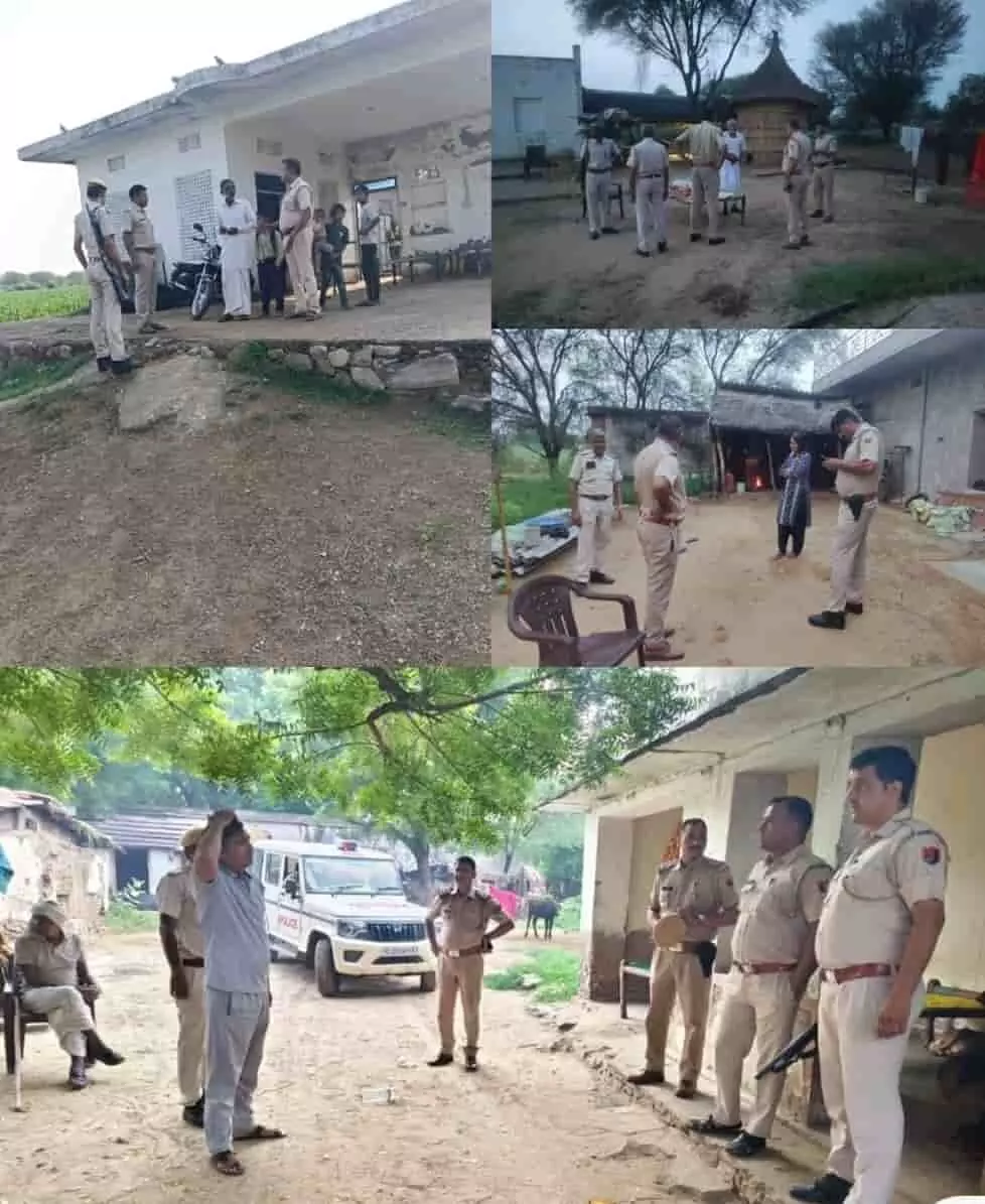 दौसा सदर थाने के बाहर कार्रवाई और अनुसंधान के संबंध में नजर आ रहा पुलिस परिसर। दौसा सदर थाने के बाहर कार्रवाई और अनुसंधान के संबंध में नजर आ रहा पुलिस परिसर।