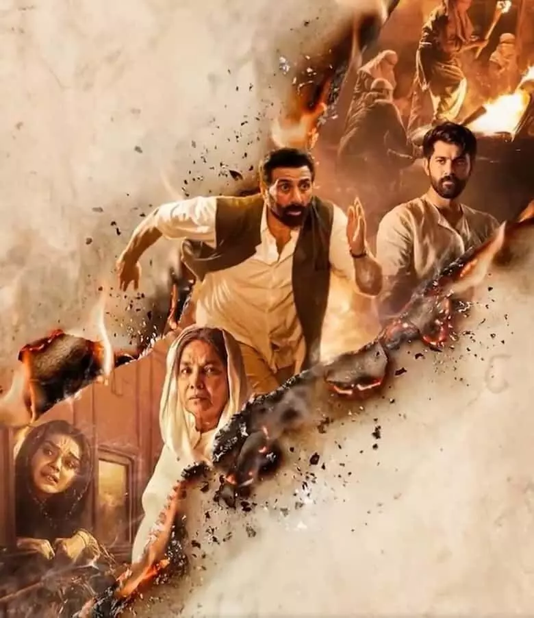 बटवारा 1947 फिल्म के पोस्टर में सनी देओल और अन्य कलाकार नजर आ रहे हैं। बटवारा 1947 फिल्म के पोस्टर में सनी देओल और अन्य कलाकार नजर आ रहे हैं।