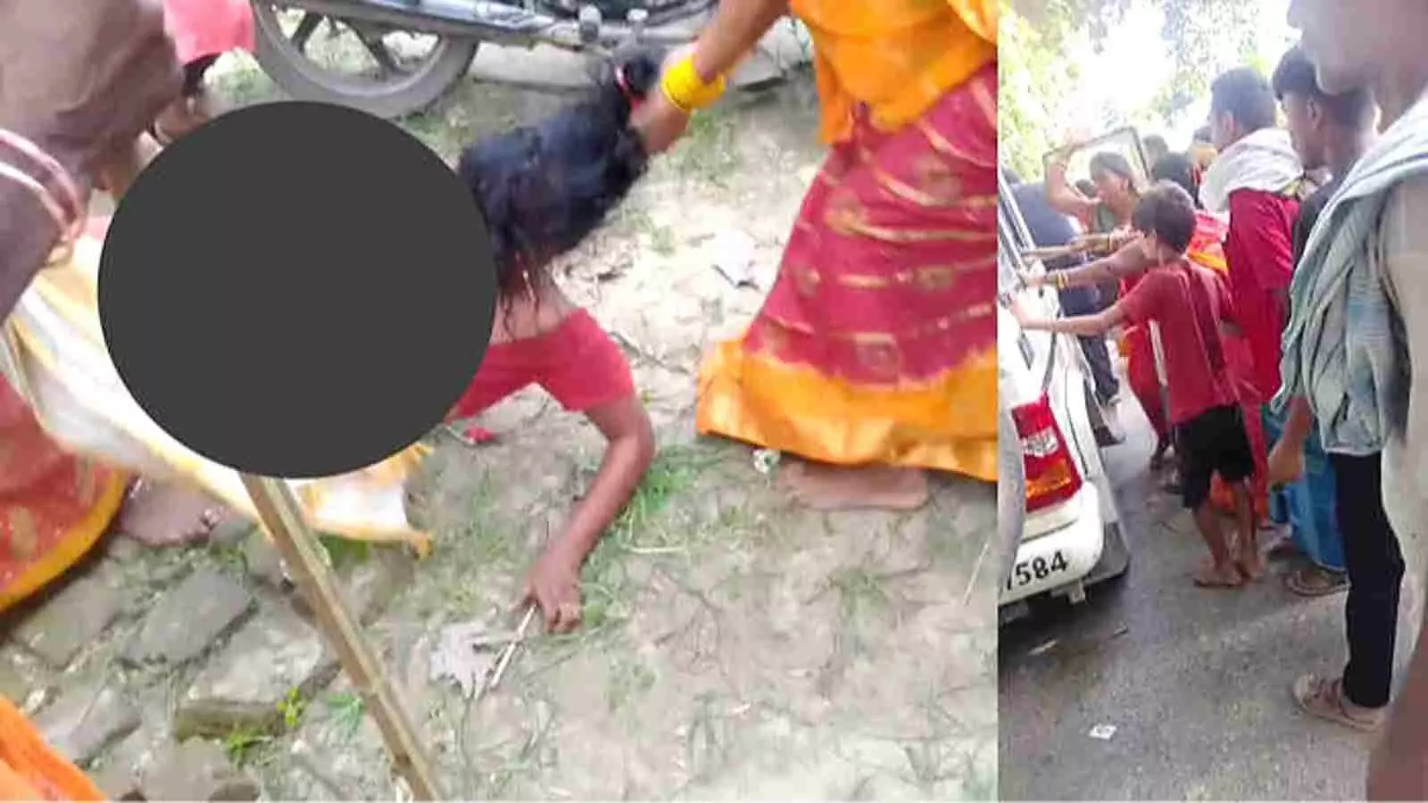 बिहार के बगहा के कठसीकरी गांव में जमीन विवाद के दौरान महिला के साथ मारपीट और पुलिस वाहन पर हमला किए जाने के संदर्भ में। बिहार के बगहा के कठसीकरी गांव में जमीन विवाद के दौरान महिला के साथ मारपीट और पुलिस वाहन पर हमला किए जाने के संदर्भ में।