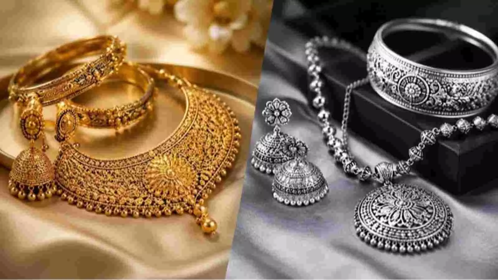 वैश्विक तनाव के बीच फीकी पड़ी चमक: सोने में 2,000 और चांदी में 3,500 रुपये की भारी गिरावट, औंधे मुंह गिरे दाम| वैश्विक तनाव के बीच फीकी पड़ी चमक: सोने में 2,000 और चांदी में 3,500 रुपये की भारी गिरावट, औंधे मुंह गिरे दाम|