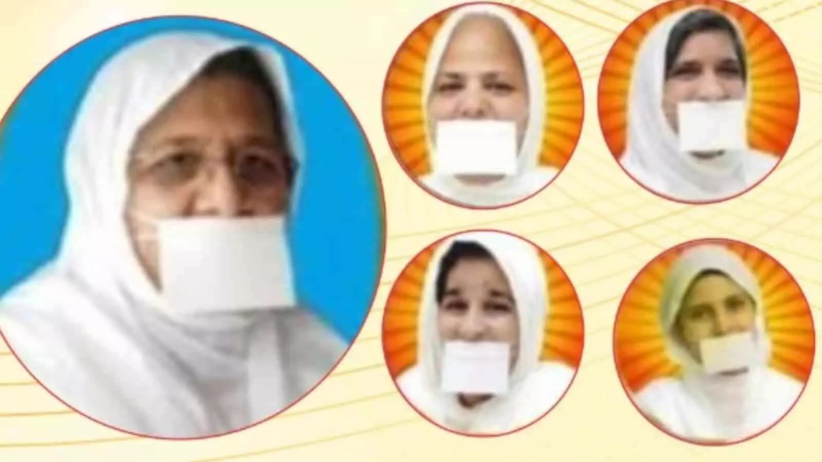 तस्वीर में सफेद वस्त्र और मुखपट्टी पहने साध्वियां नजर आ रही हैं। तस्वीर में सफेद वस्त्र और मुखपट्टी पहने साध्वियां नजर आ रही हैं।