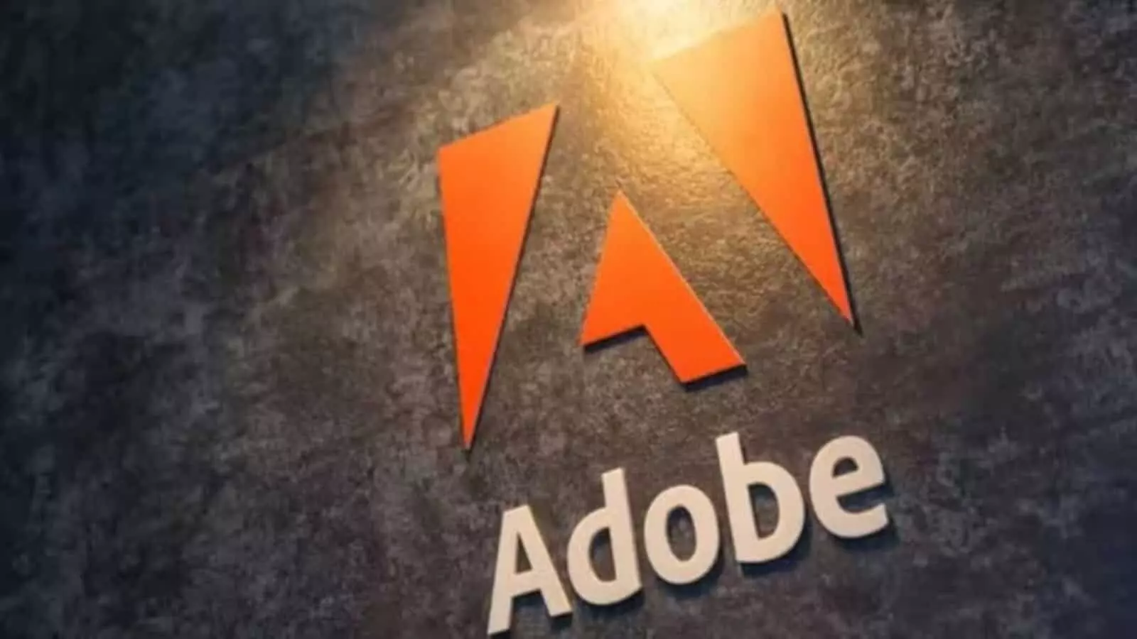 तस्वीर में दिख रही दीवार पर अडोबी कंपनी का लाल A लोगो और अंग्रेजी में Adobe लिखा हुआ है। तस्वीर में दिख रही दीवार पर अडोबी कंपनी का लाल A लोगो और अंग्रेजी में Adobe लिखा हुआ है।